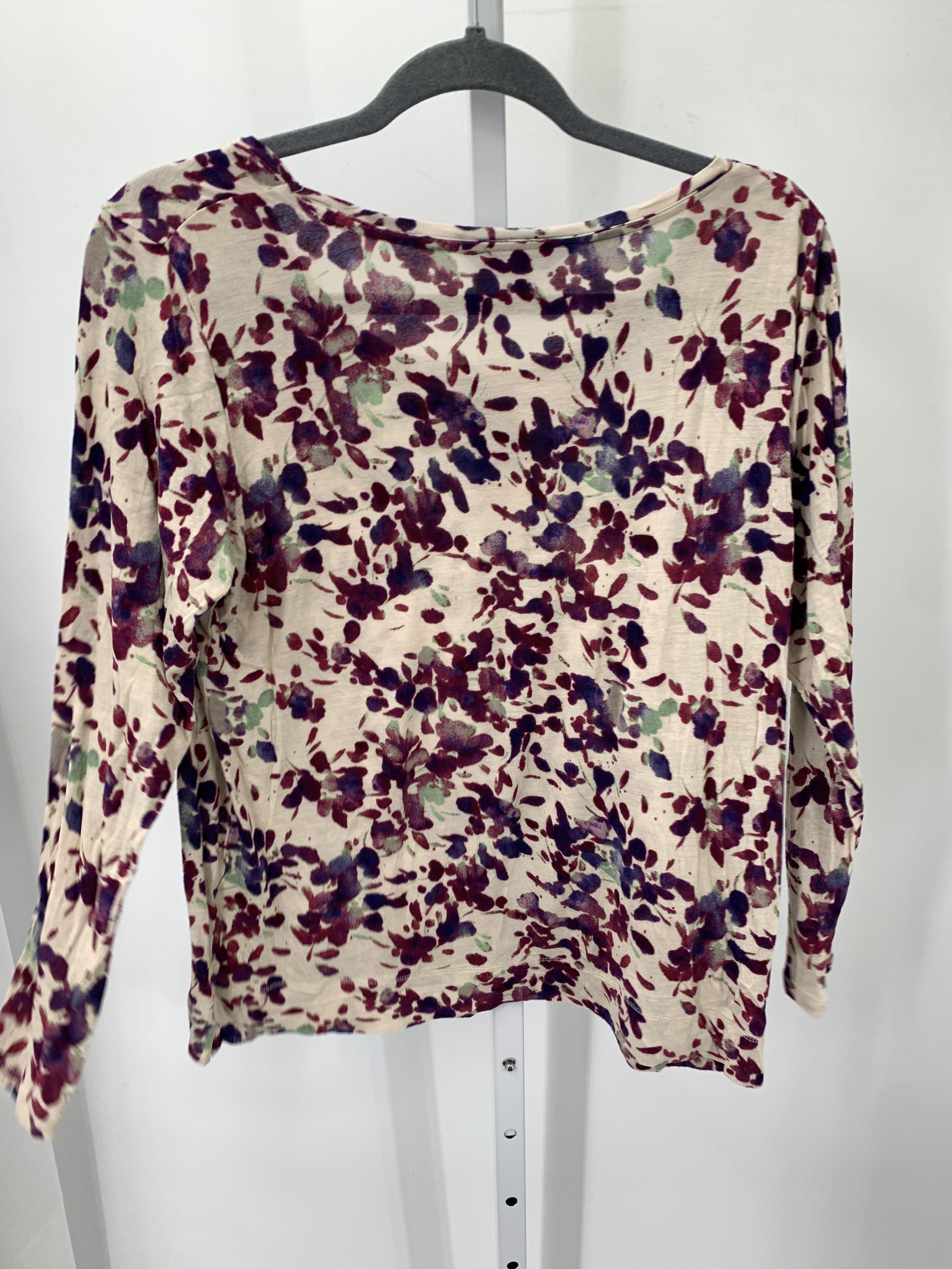 Vera Wang Size Large Misses Long Sleeve Shirt