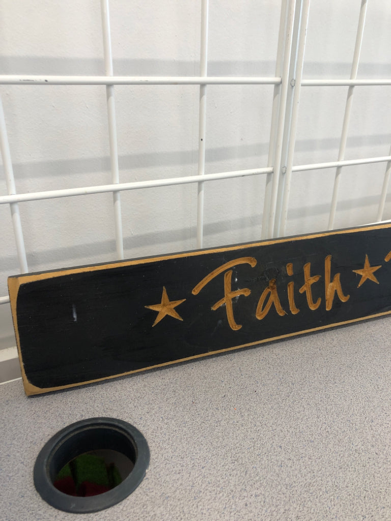 FAITH FAMILY FRIENDS WALL SIGN.