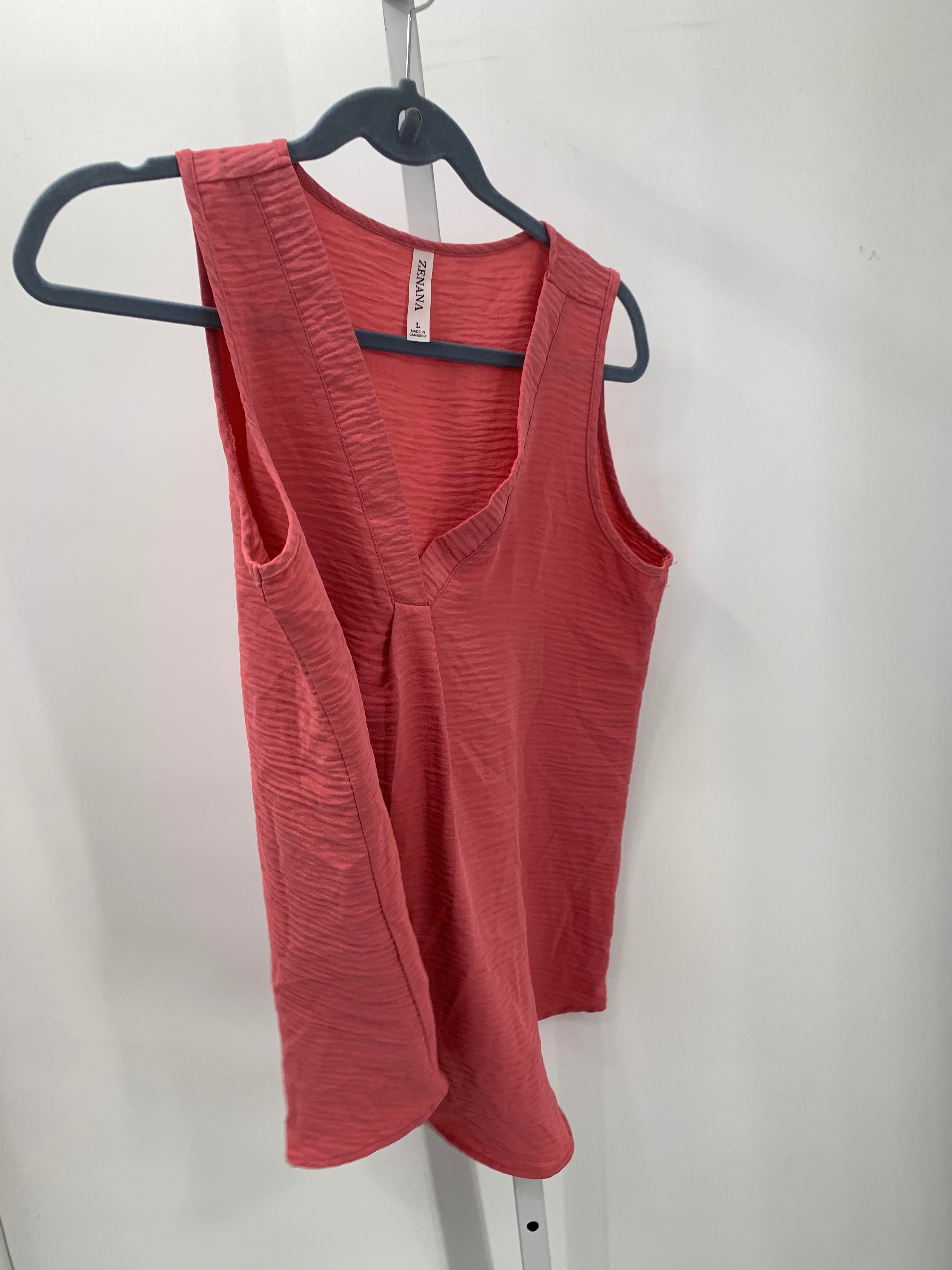 Zenana Size Large Misses Sleeveless Shirt