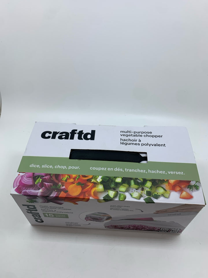 CRAFTD MULTI-PURPOSE VEGGIE CHOPPER IN BOX.