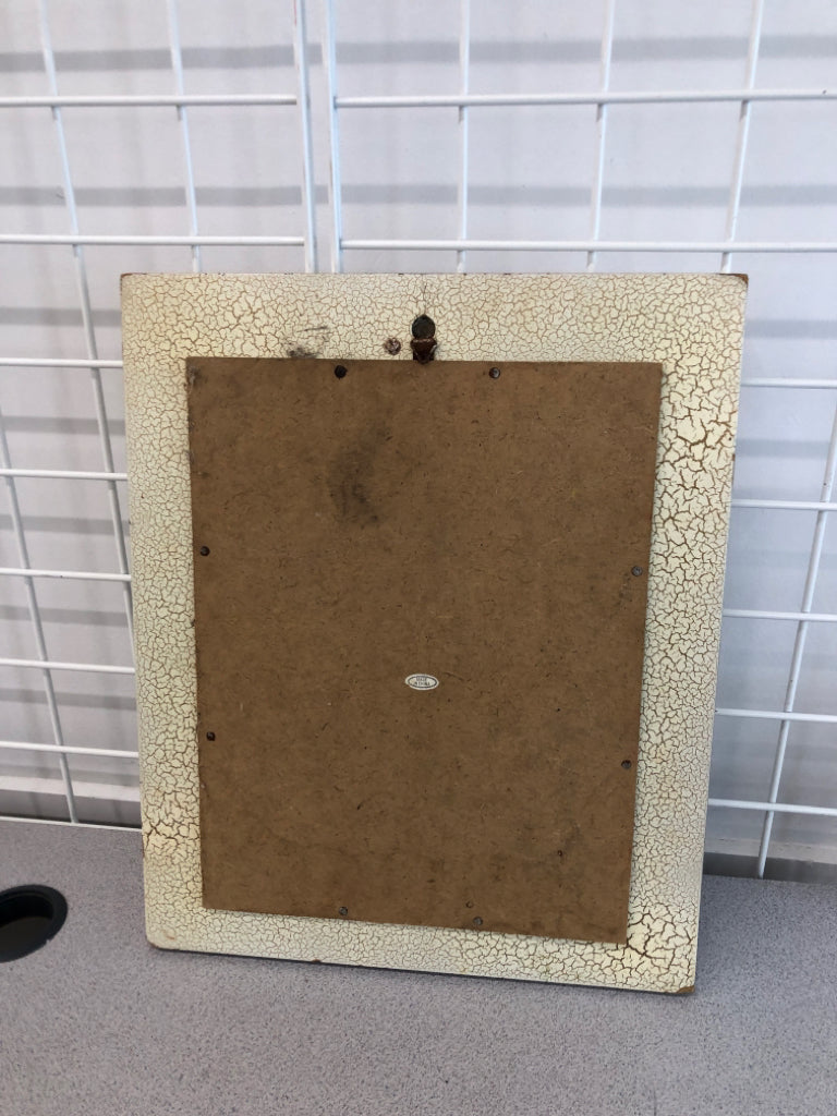 MOSAIC FRAME RUSTIC WHITE MIRROR.