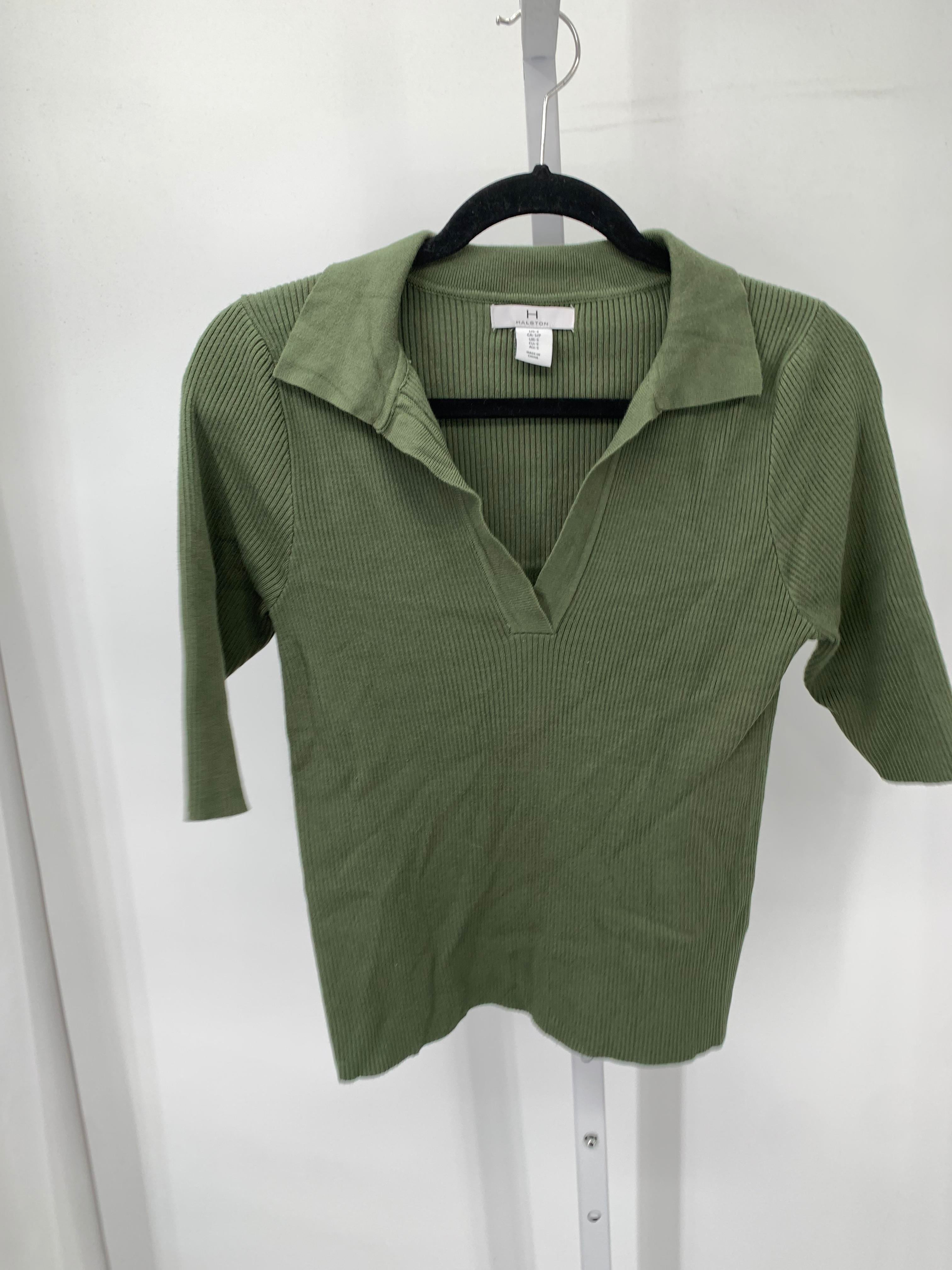 Halston Size Small Misses Short Slv Sweater