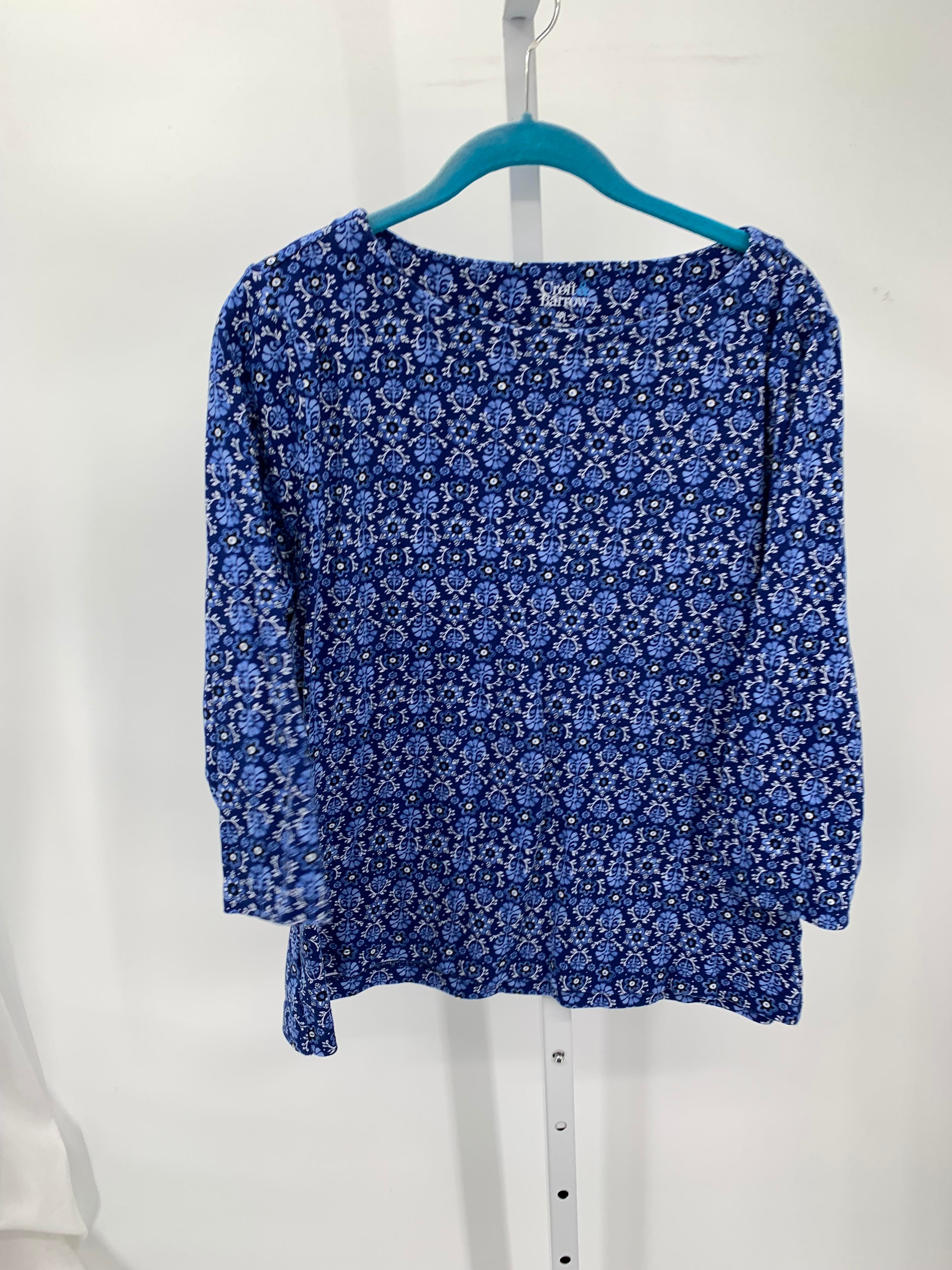 Croft & Barrow Size Large Petite Petite 3/4 Sleeve Shirt