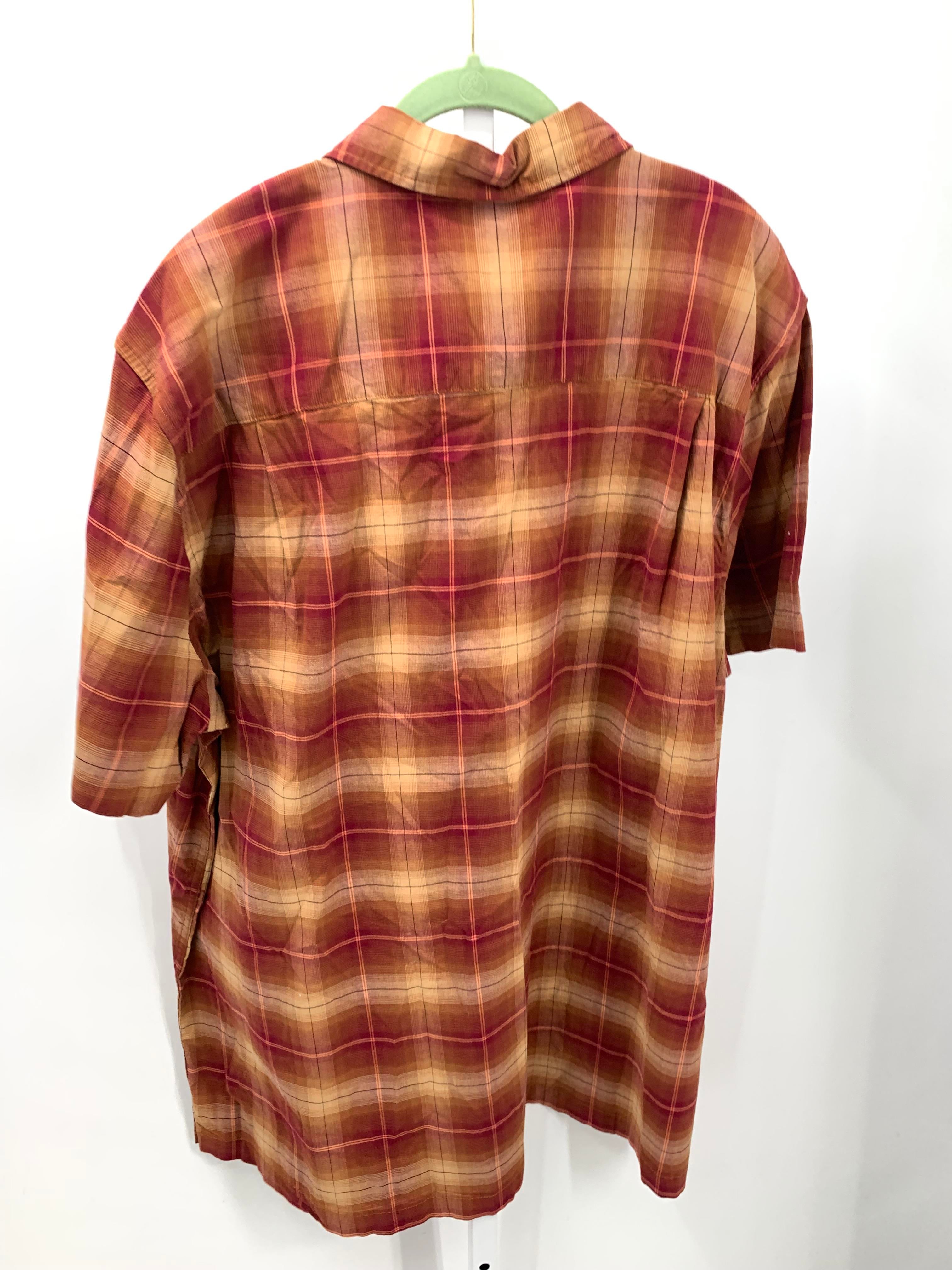 TALL RED PLAID BTN DOWN.