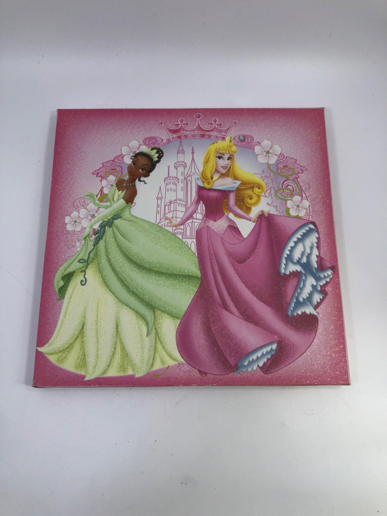 TIANA AND SLEEPING BEAUTY CANVAS WALL ART.
