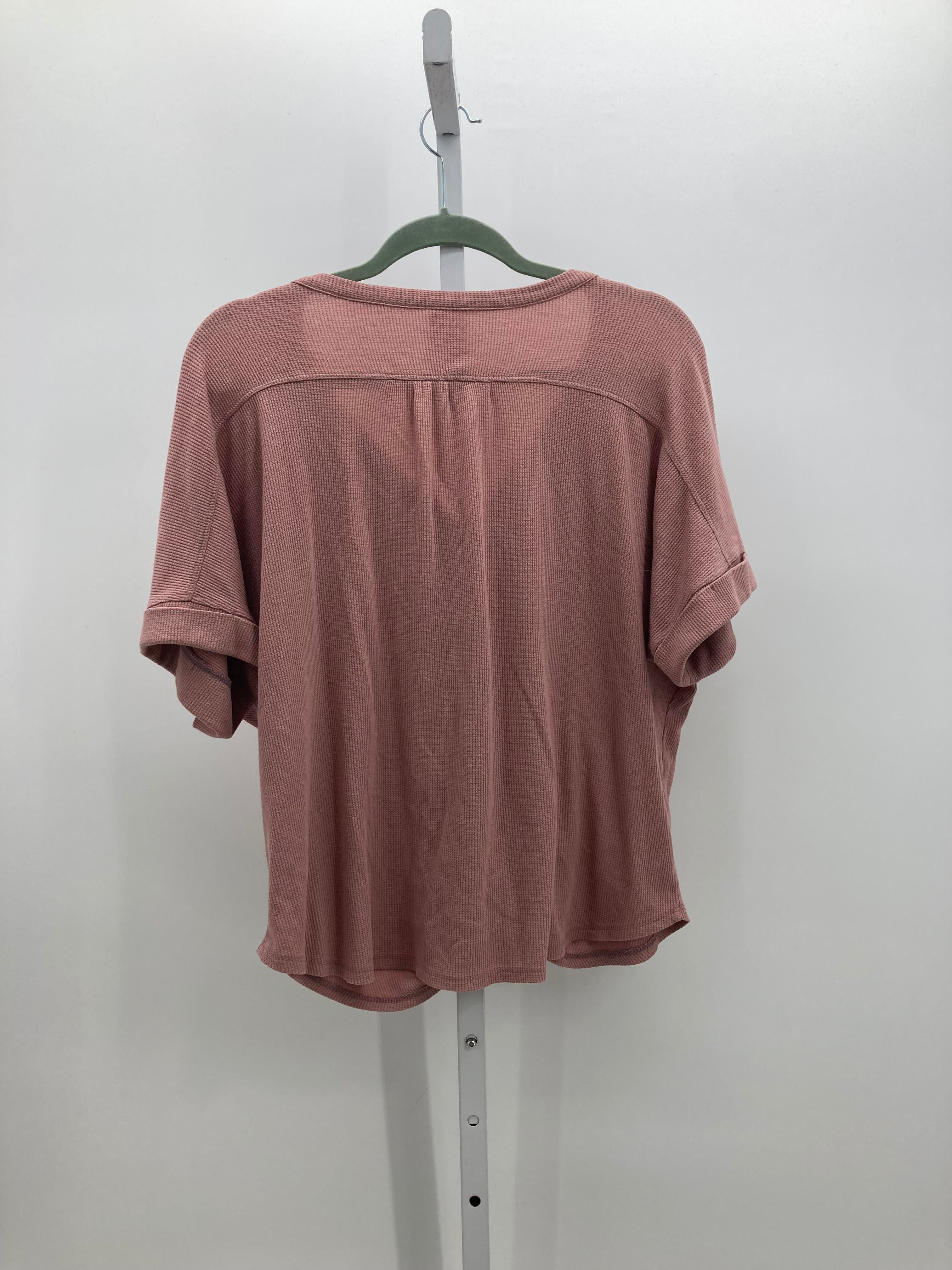 Mia & Tess Size Large Misses Short Sleeve Shirt