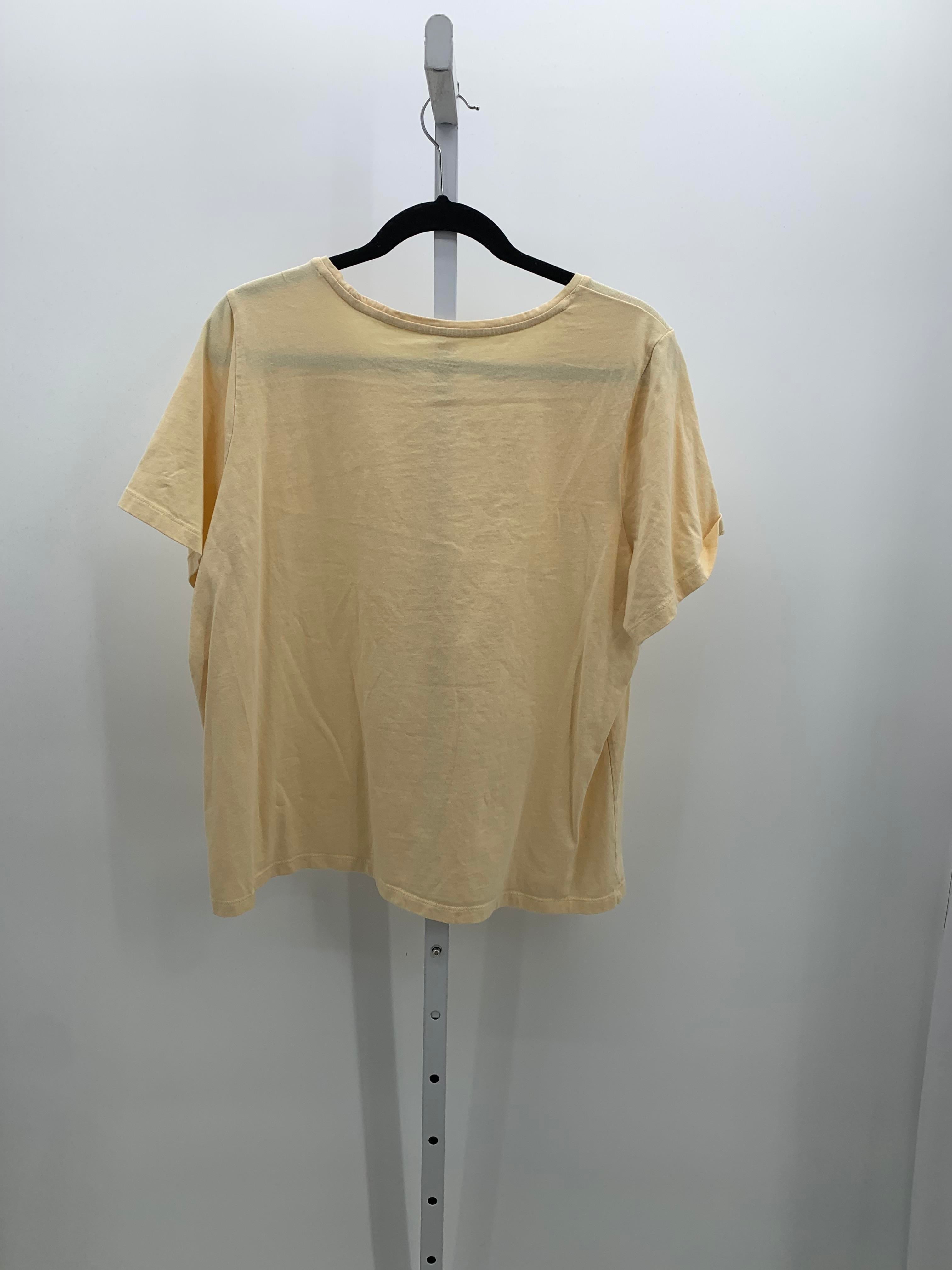 CJ Banks Size 1X Womens Short Sleeve Shirt
