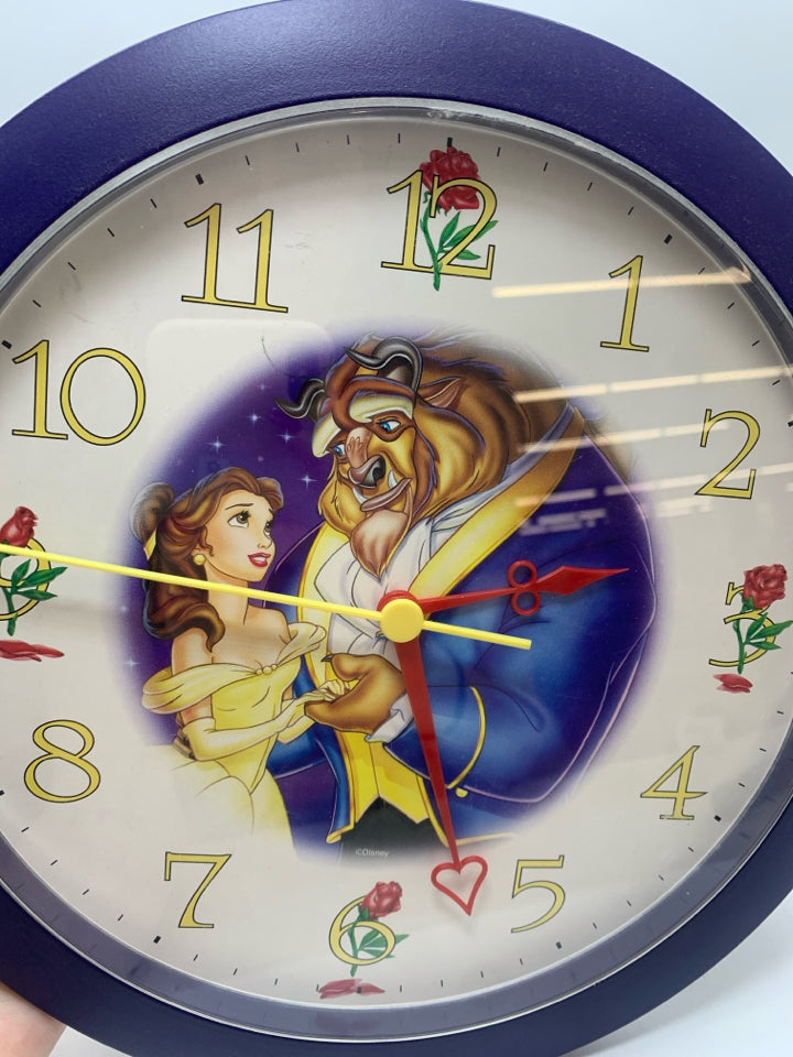 BEAUTY AND THE BEAST WALL CLOCK.