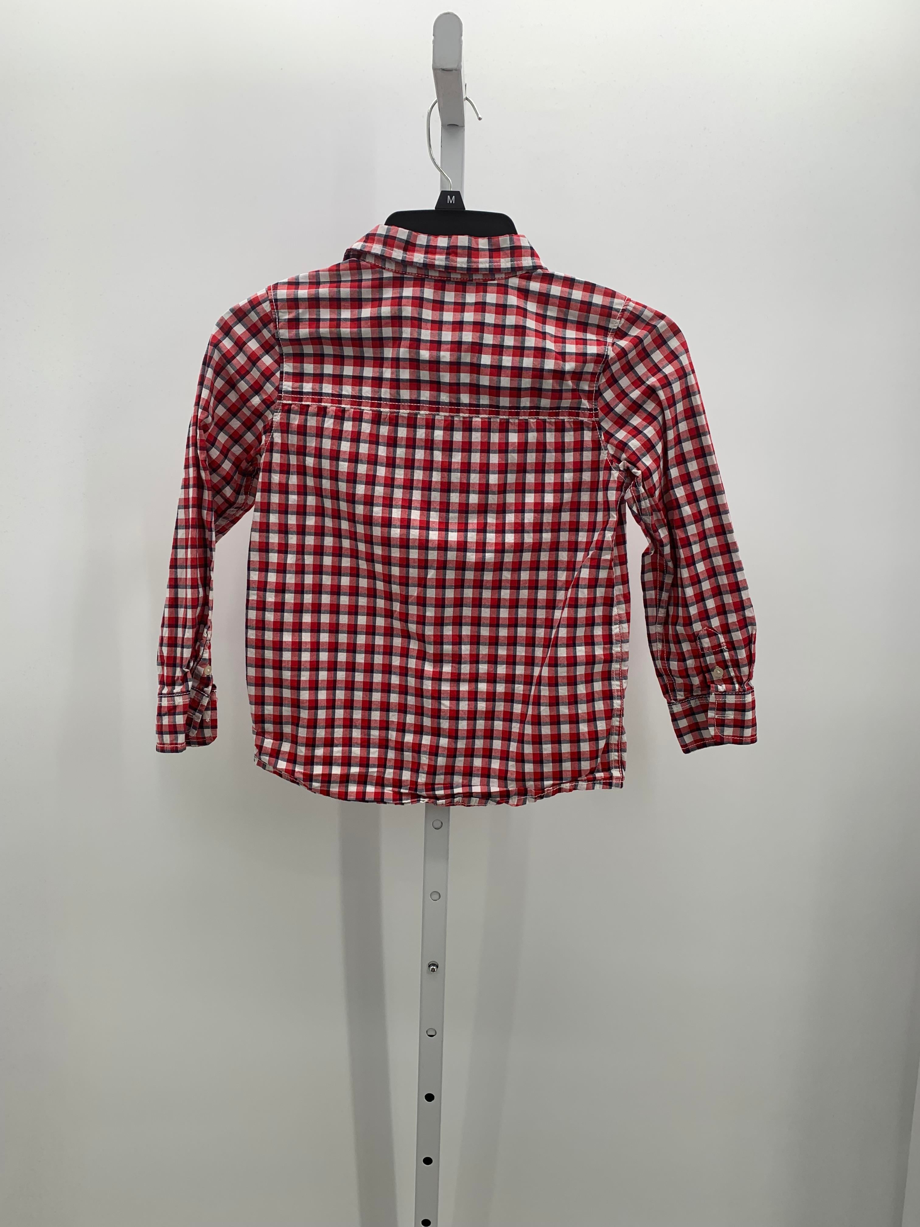 WHITE/ RED PLAID BUTTON DOWN