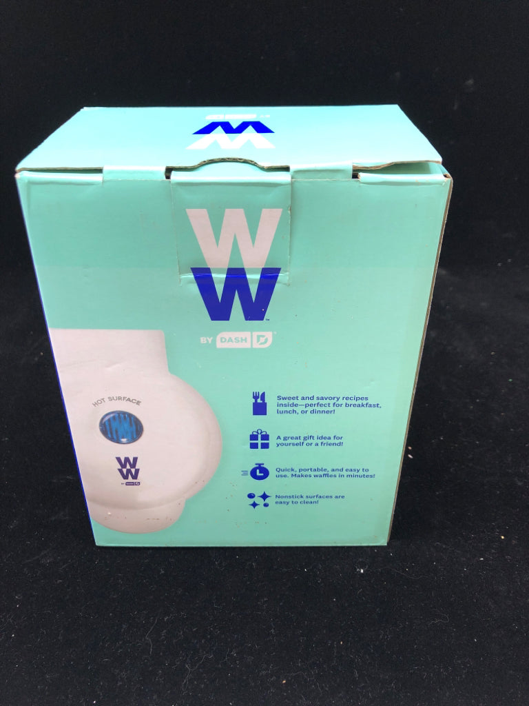 NIB MINI WAFFLE MAKER WW BY DASH.