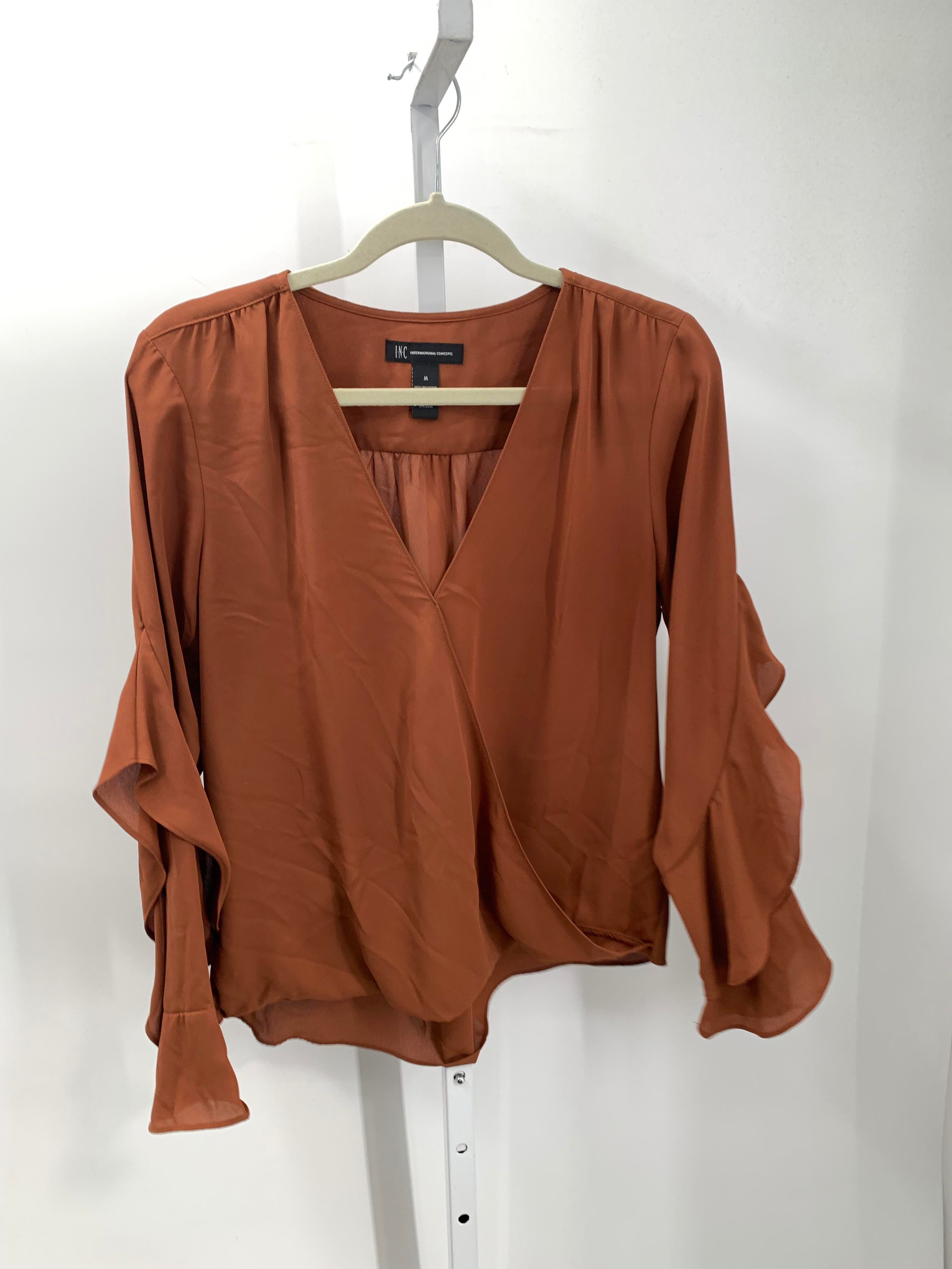 INC Size Medium Misses Long Sleeve Shirt