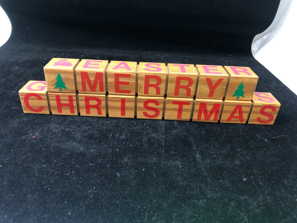 2 BLOCK DIFFERENT SEASONS WORD BLOCKS.