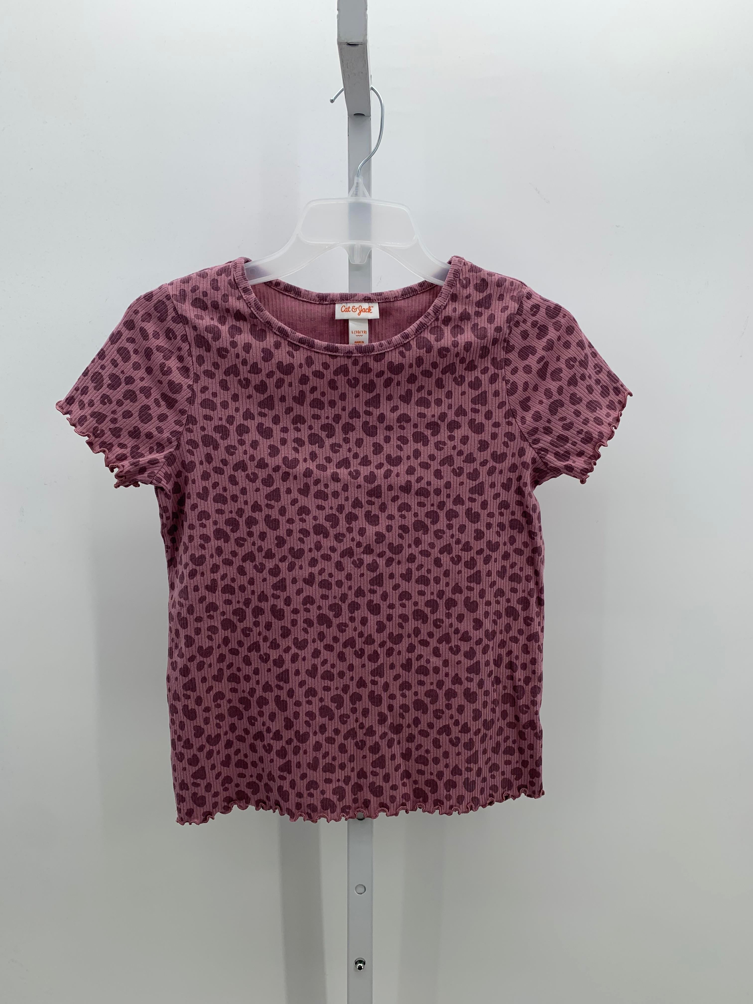 Cat & Jack Size 10-12 Girls Short Sleeve Shirt