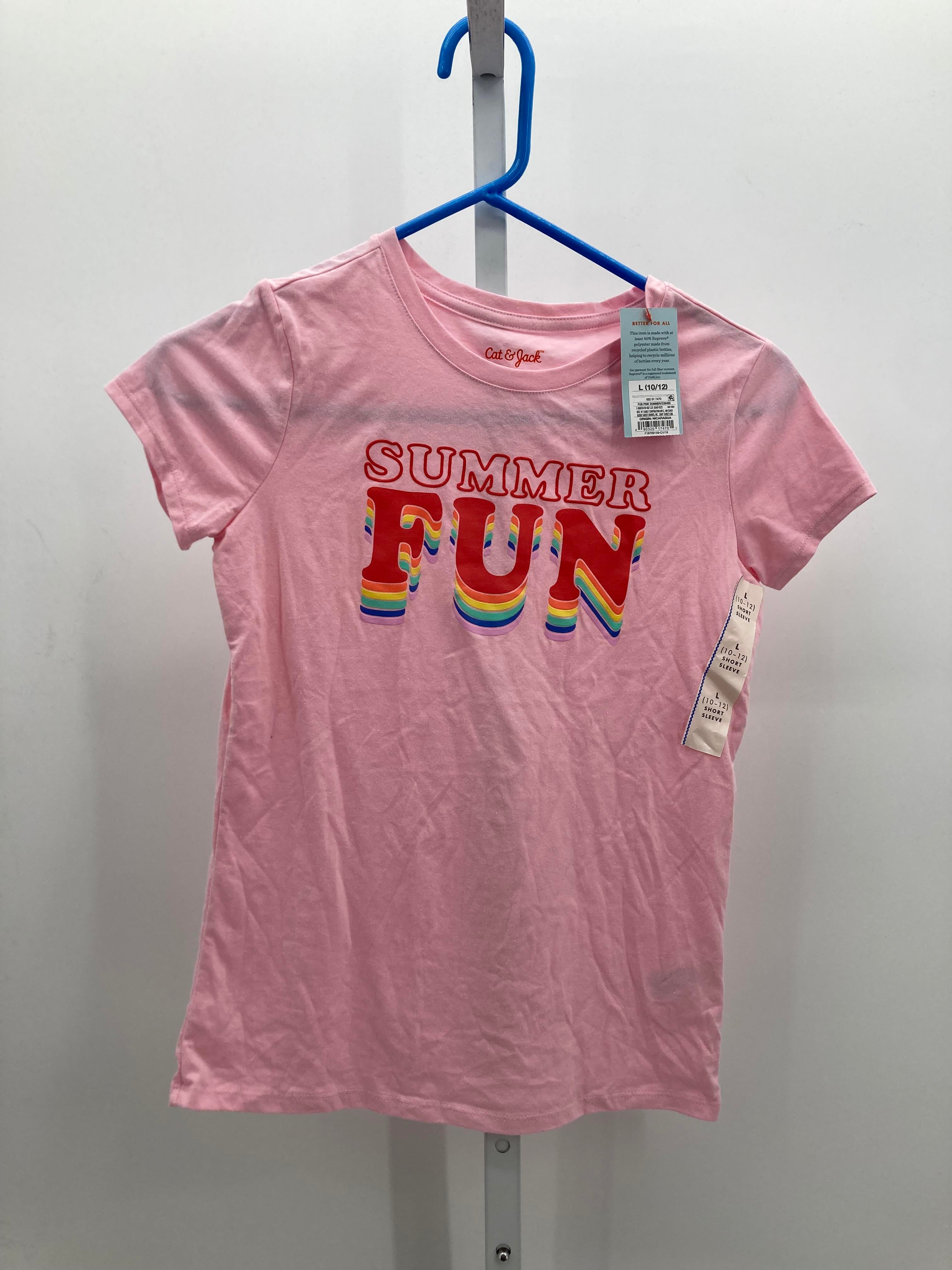 Cat & Jack Size 10-12 Girls Short Sleeve Shirt