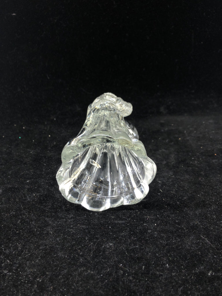 GLASS ANGEL FIGURINE.