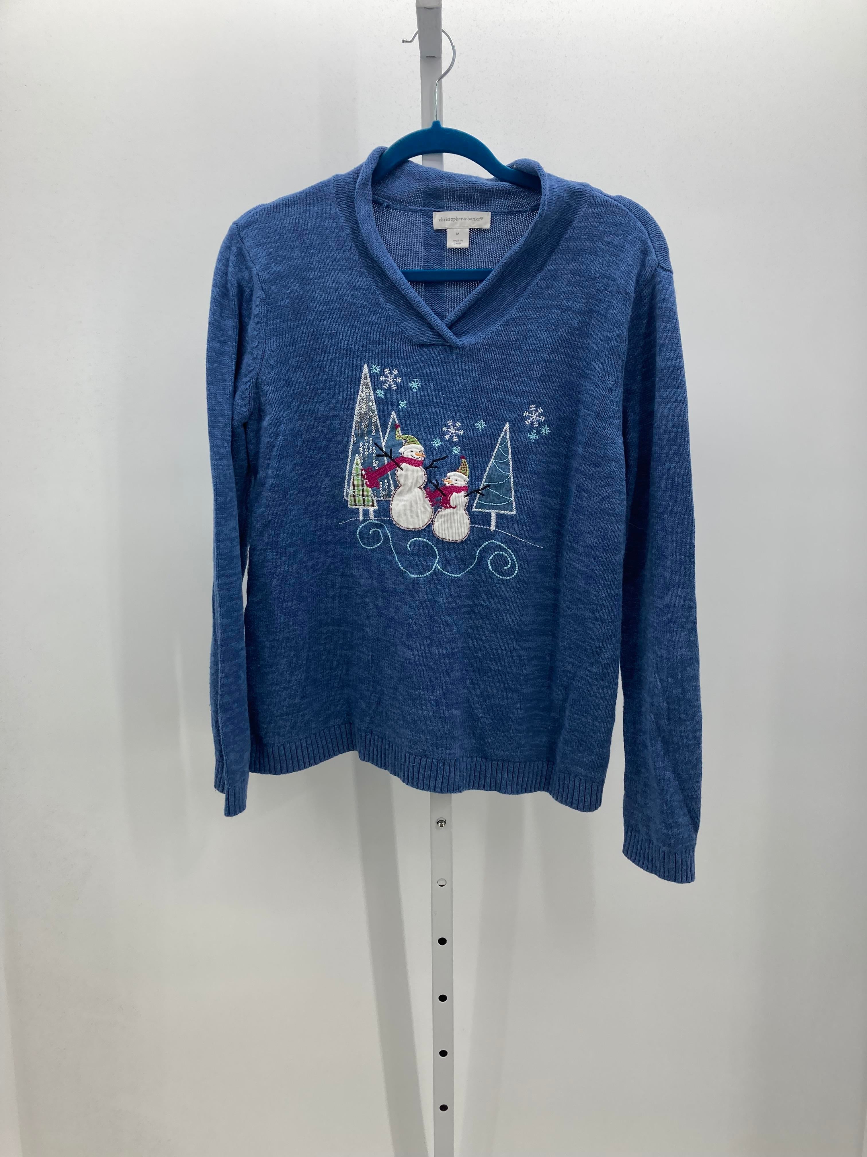 LONG SLV SWEATER SNOW MEN