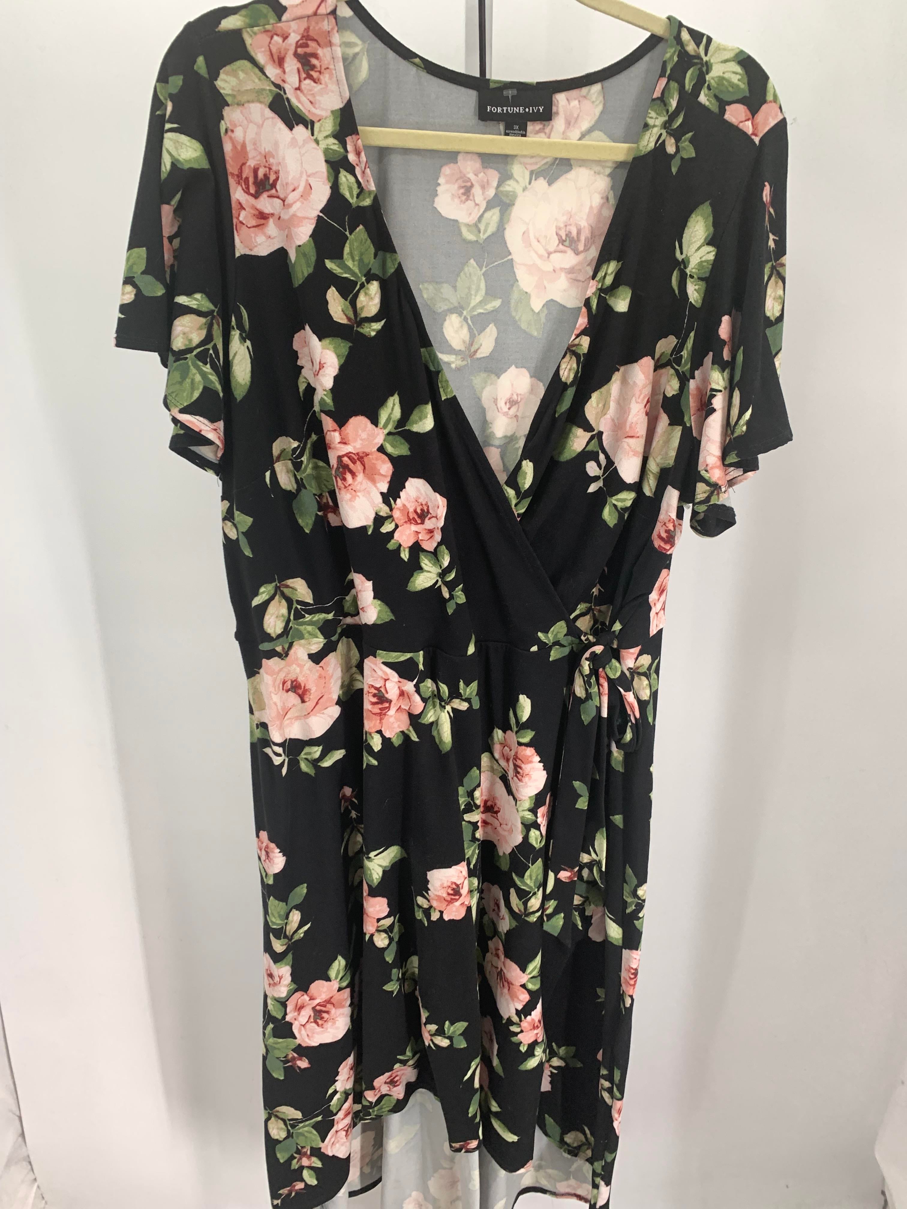 Size 3X Womens Short Sleeve Dress