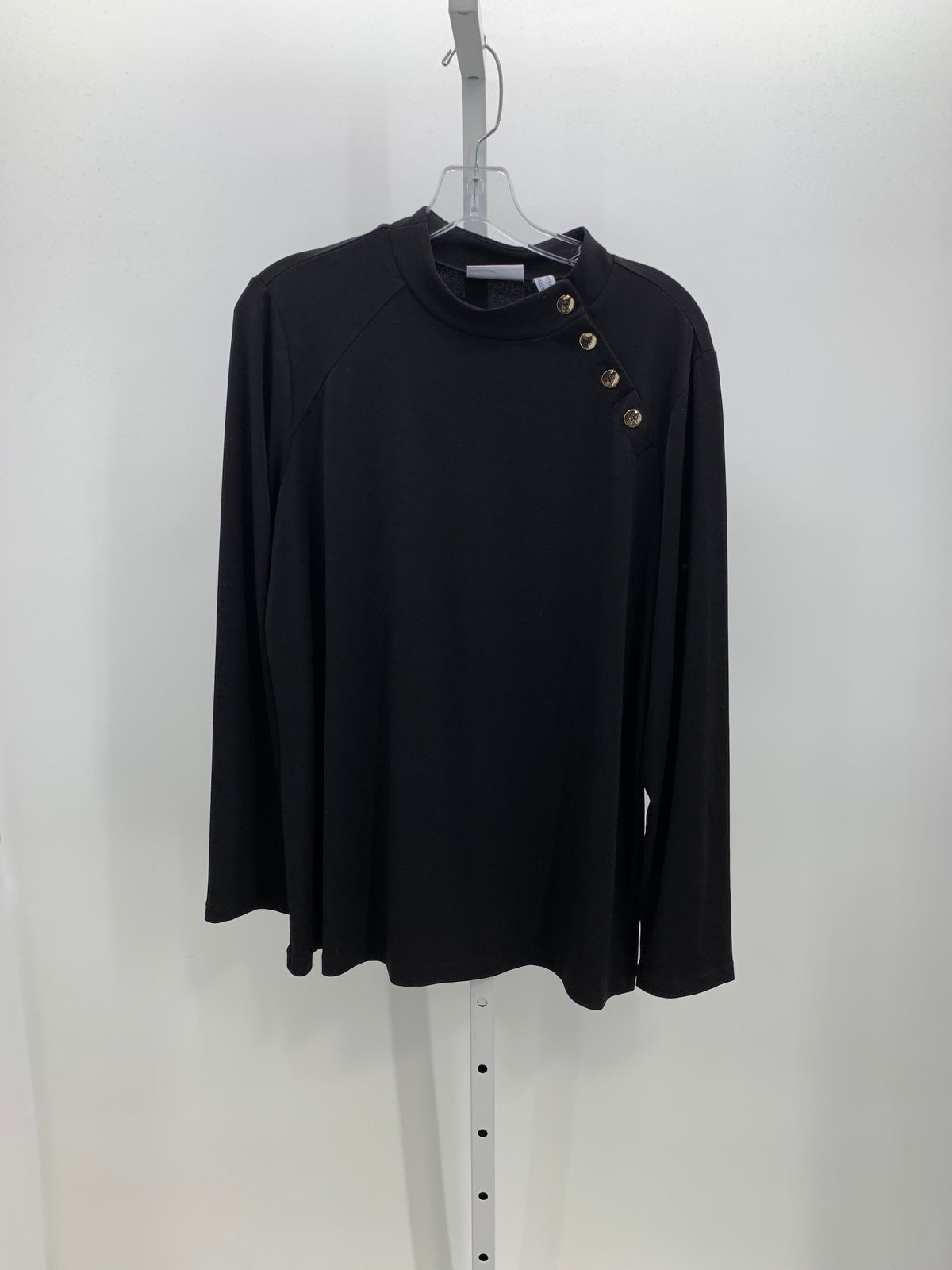 Susan Graver Size Large Misses Long Sleeve Shirt