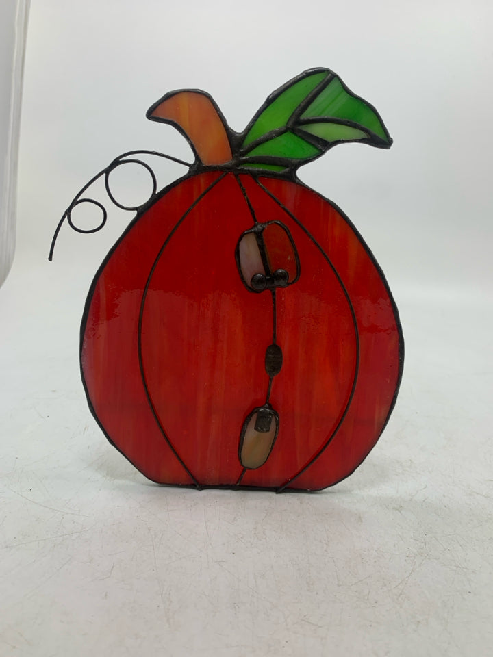 STAINED GLASS PUMPKIN.