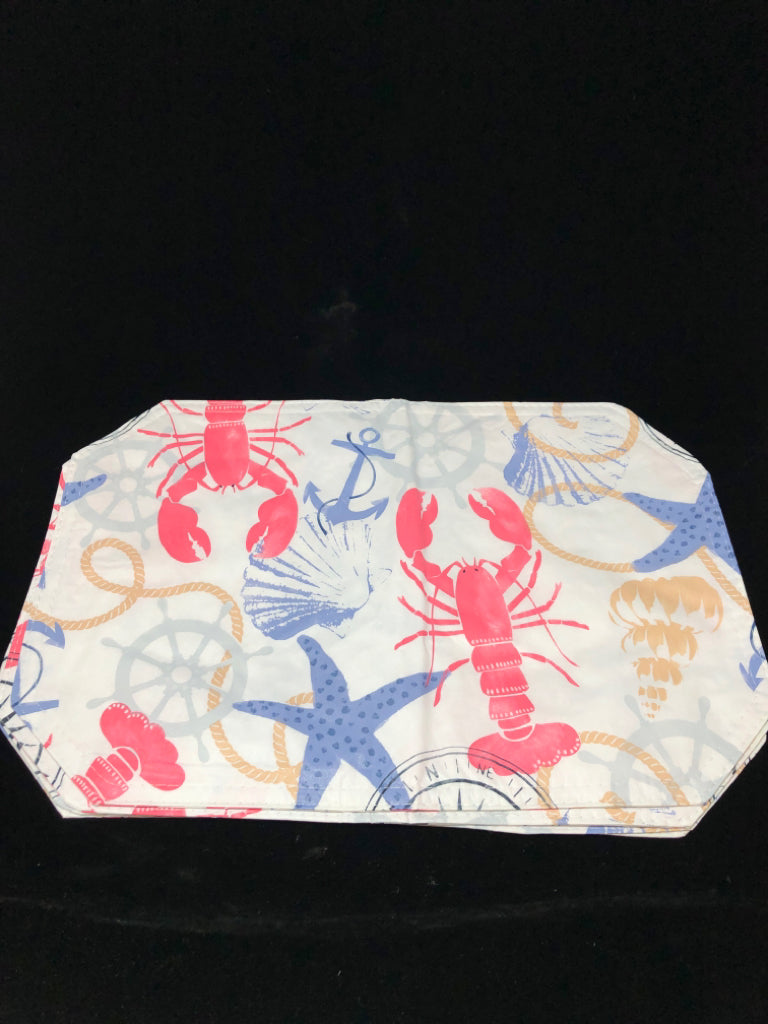 4 NAUTICAL PLACEMATS.