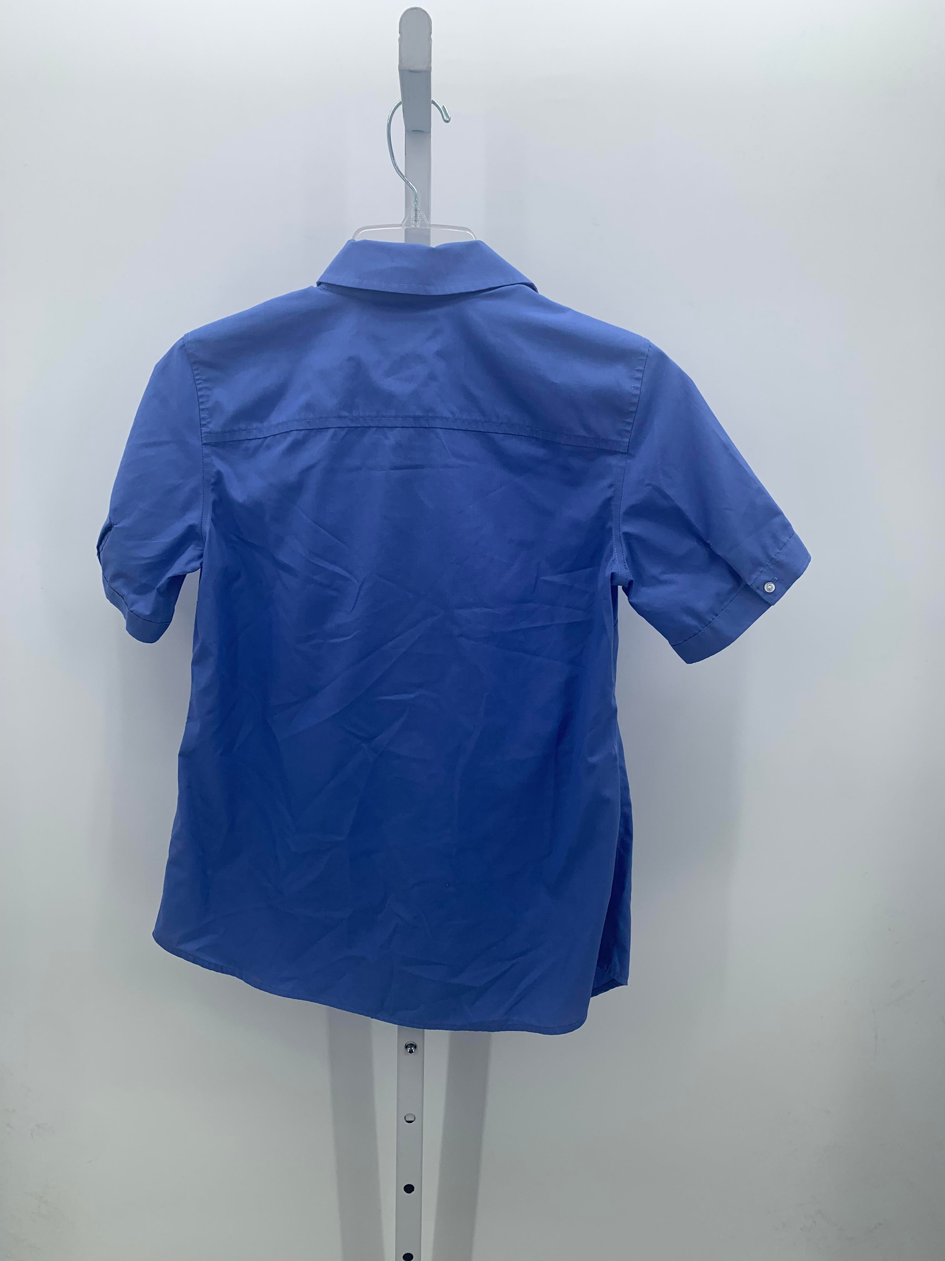 Lands End Size 0 Misses Short Sleeve Shirt