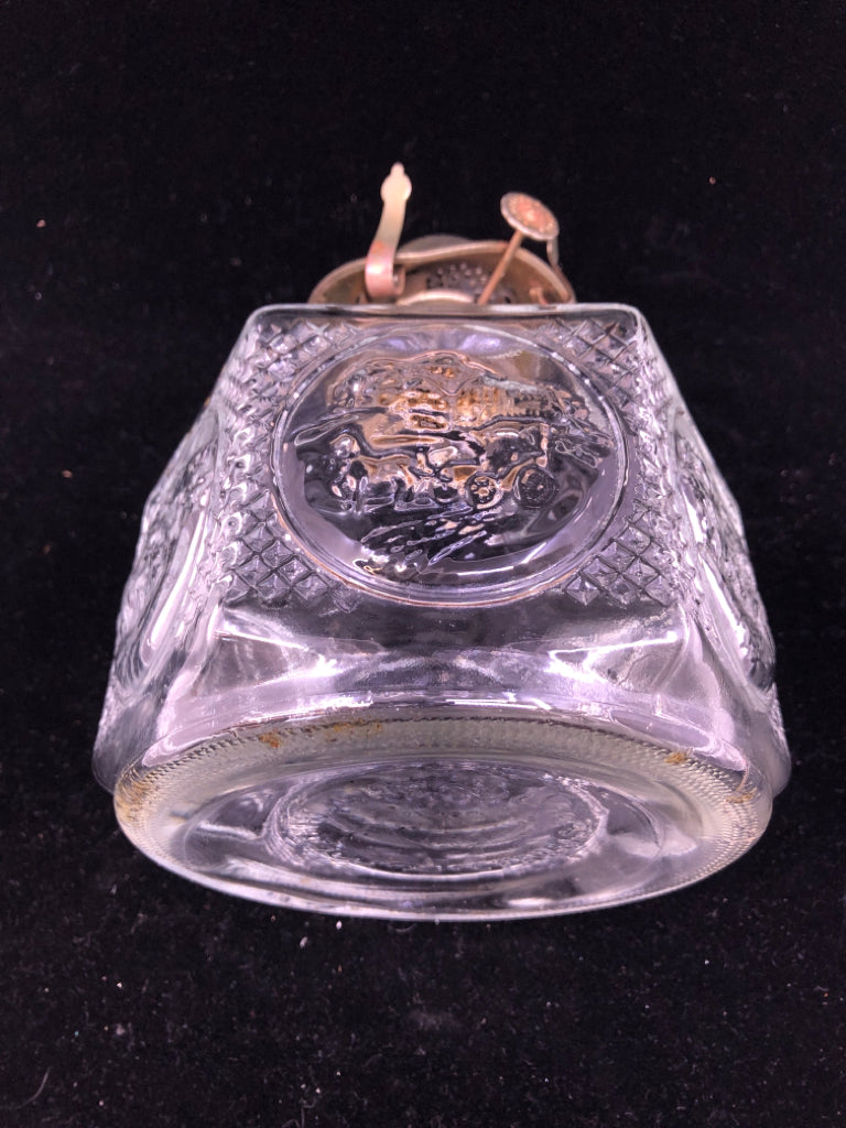 VTG HEXAGON OIL LAMP.