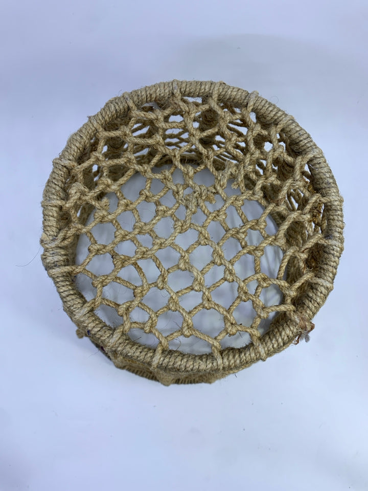 WOVEN BOHO BASKET.