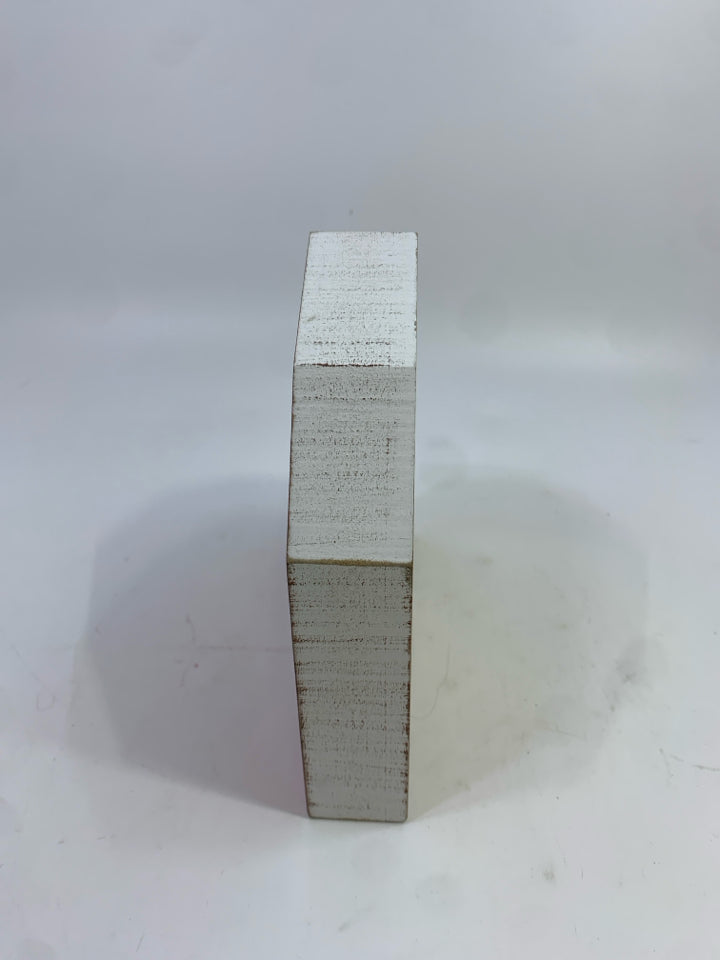 BARN WOOD BLOCK SHELF DECOR.