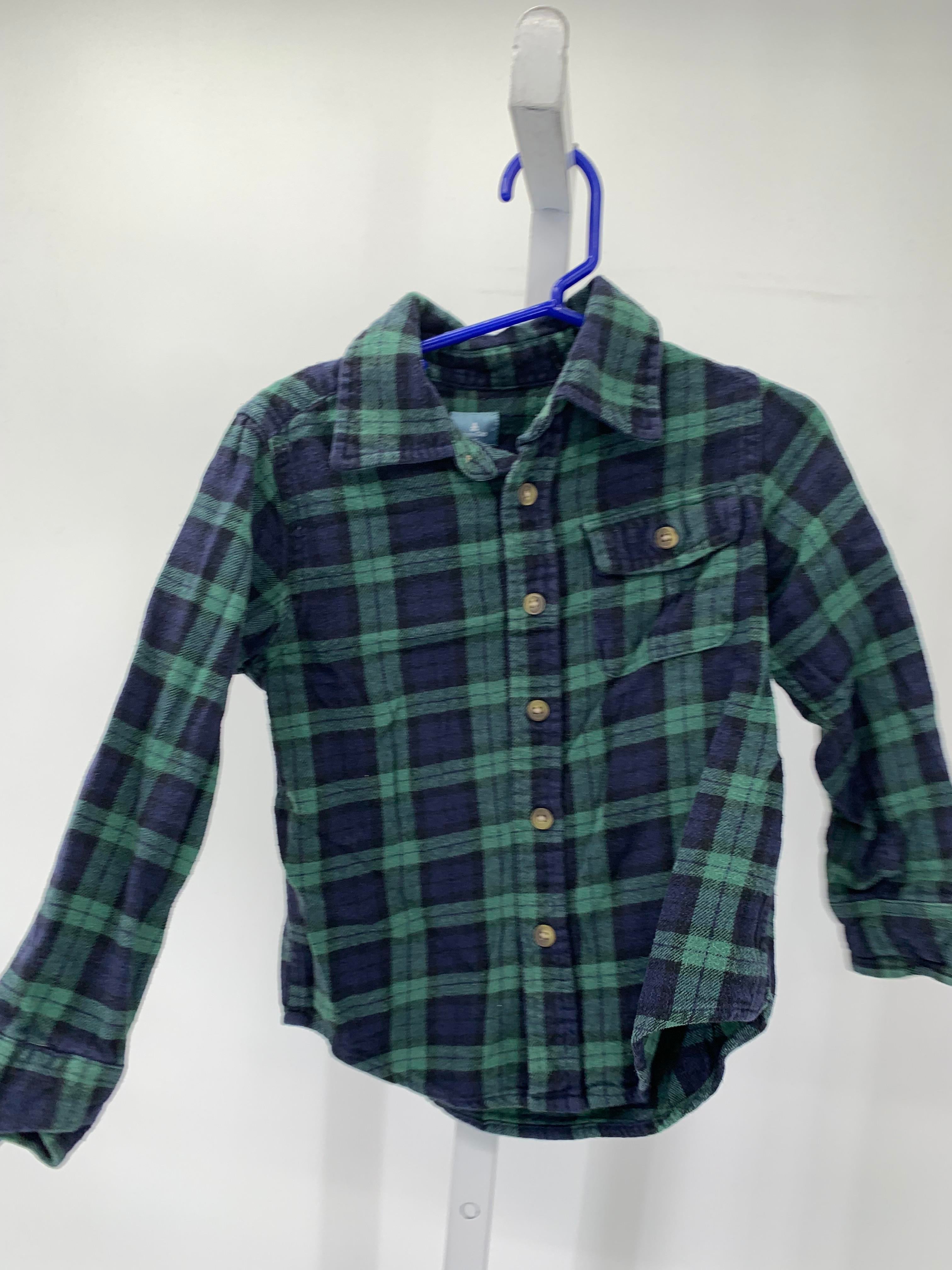 BLUE PLAID BTN DOWN