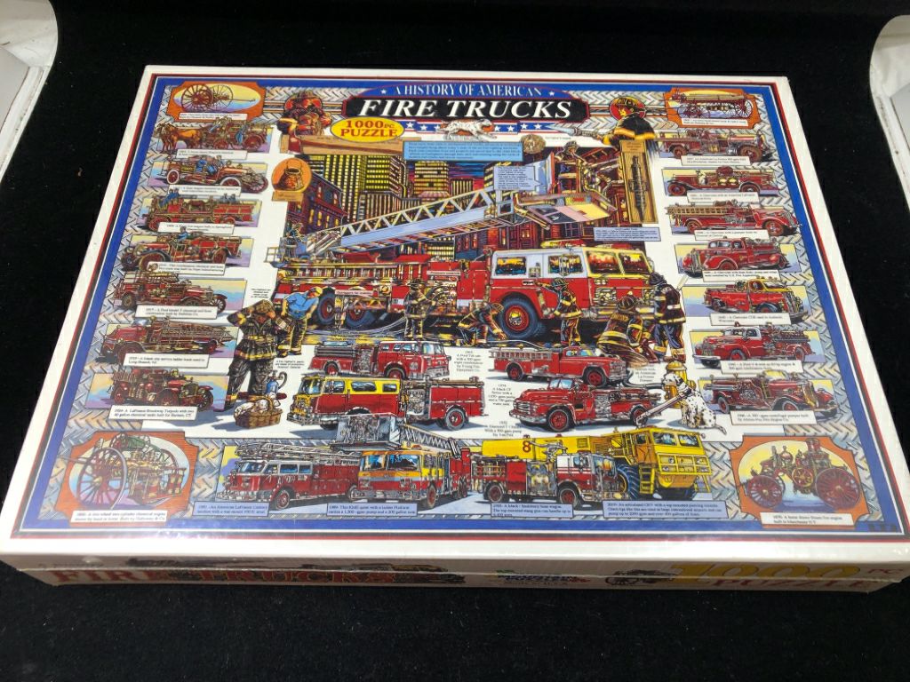 NIP HISTORY OF FIRE TRUCKS PUZZLE.