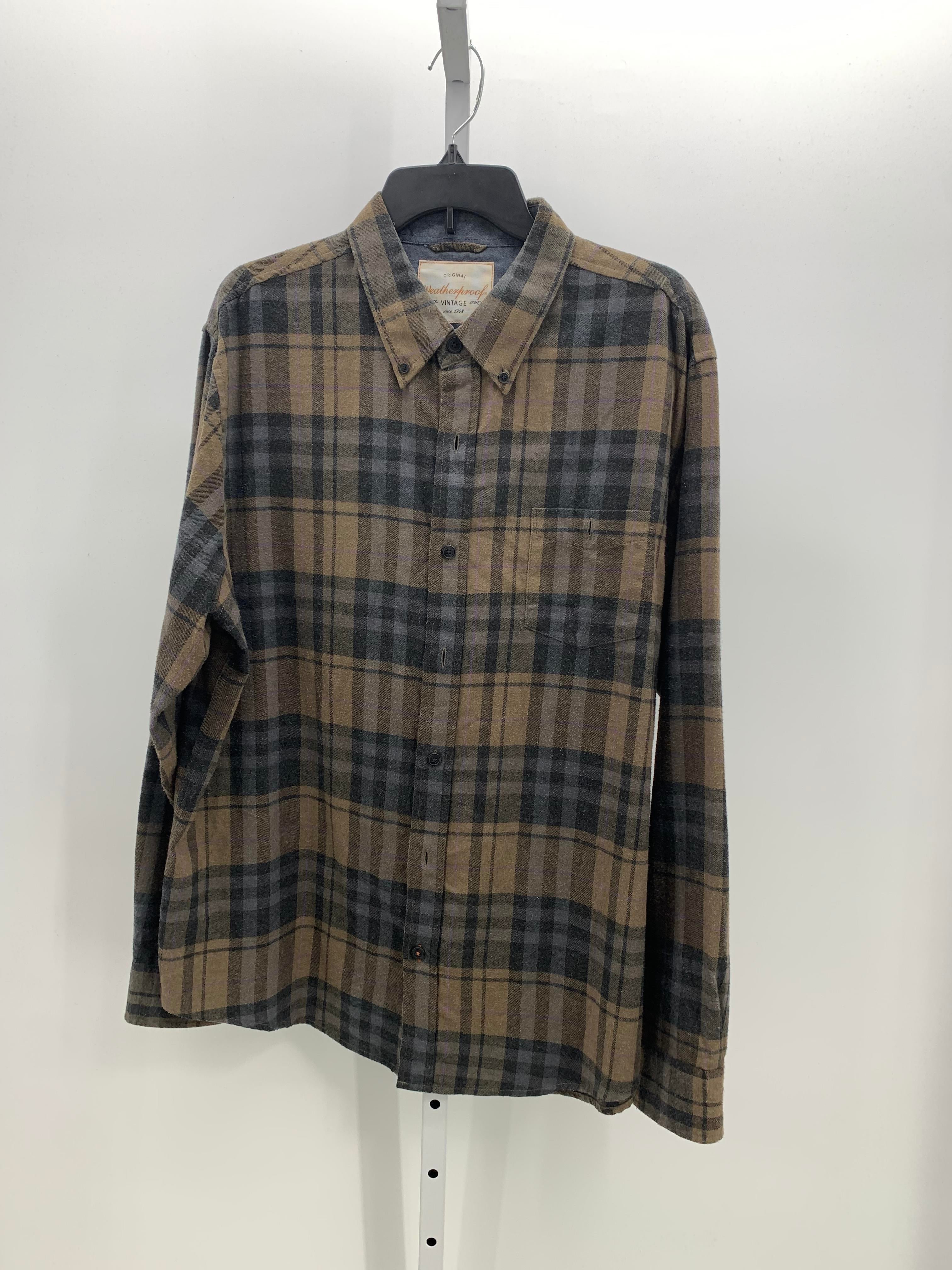 PLAID BTN DOWN