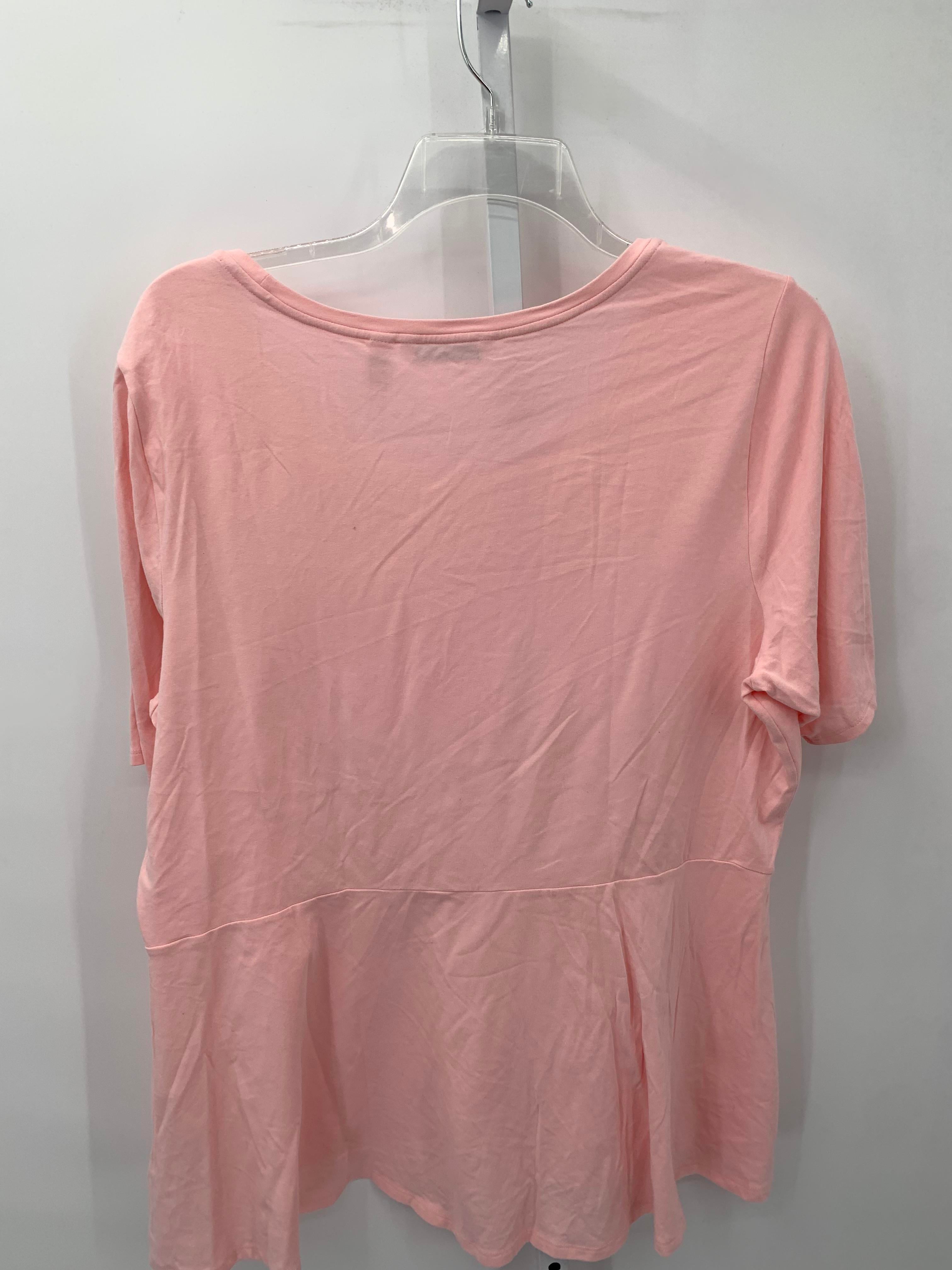 Isaac Mizrahi Size Extra Large Misses Short Sleeve Shirt