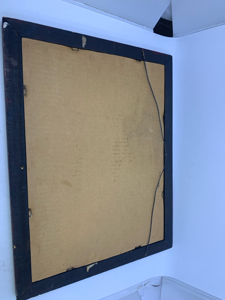 VTG DUTCH MASTERS CIGARS MEN W/ HATS MIRROR WALL ART.