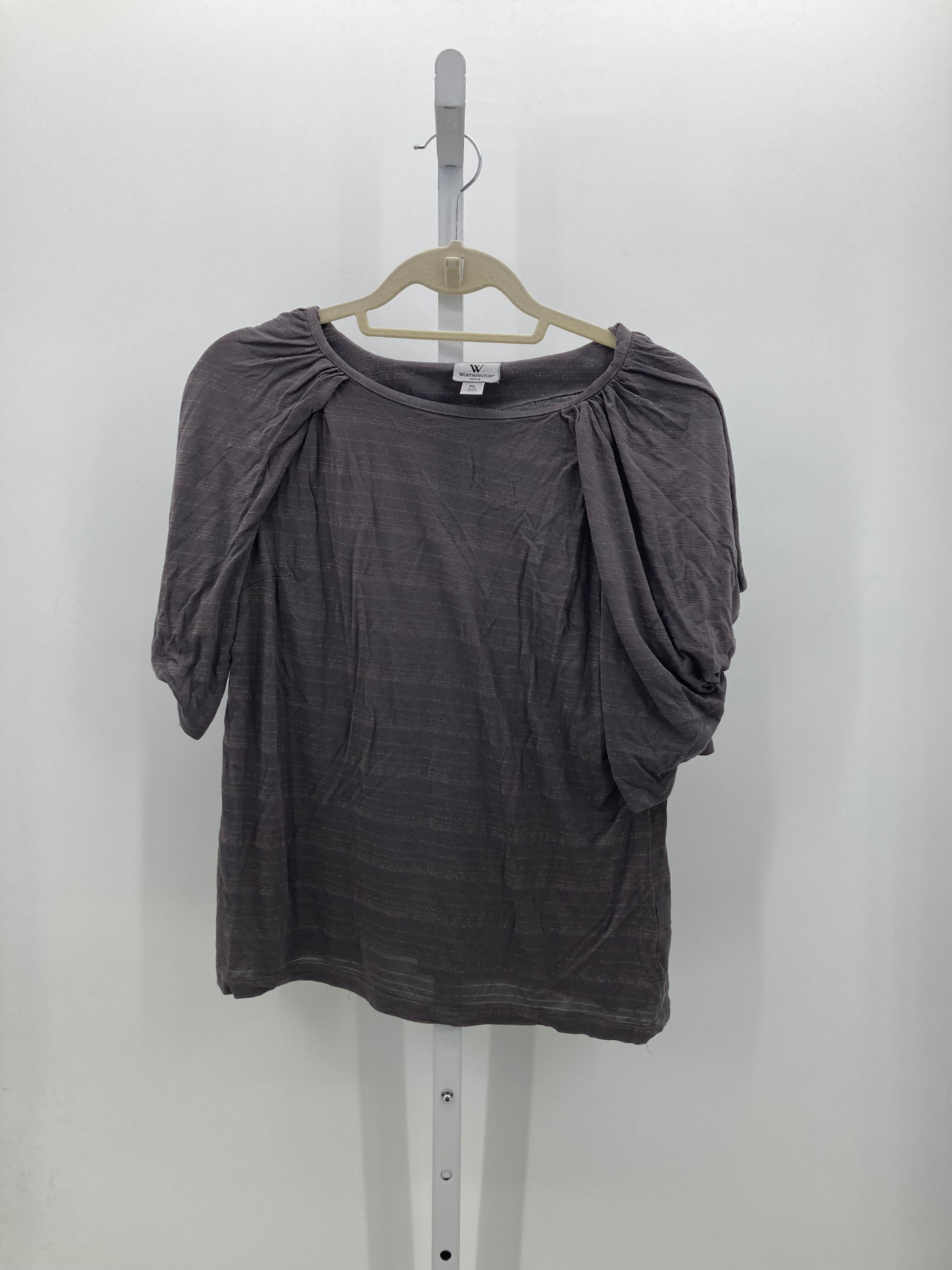 Worthington Size Large Petite Petite Short Sleeve Shirt