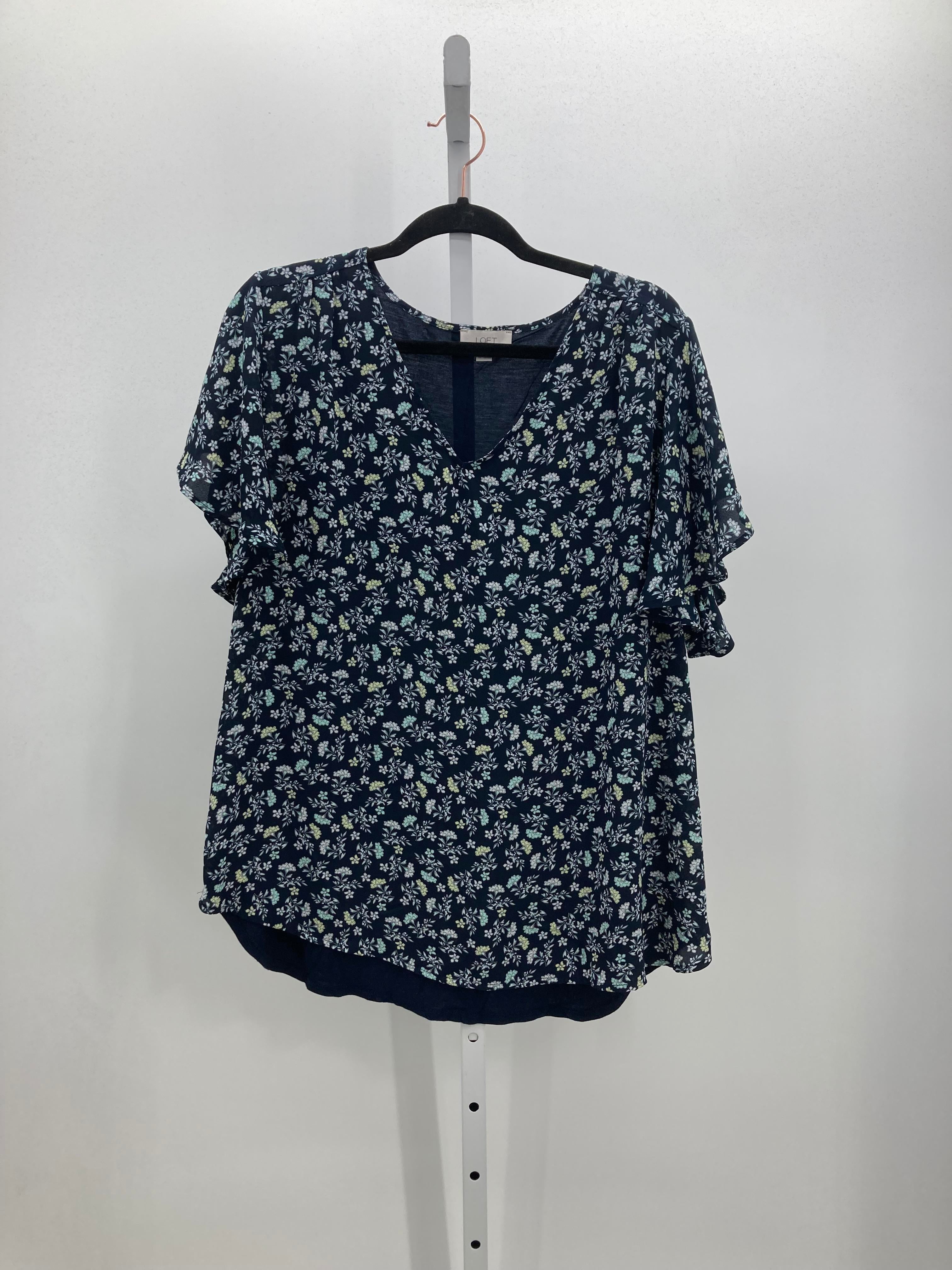 Loft Size Extra Large Misses Short Sleeve Shirt