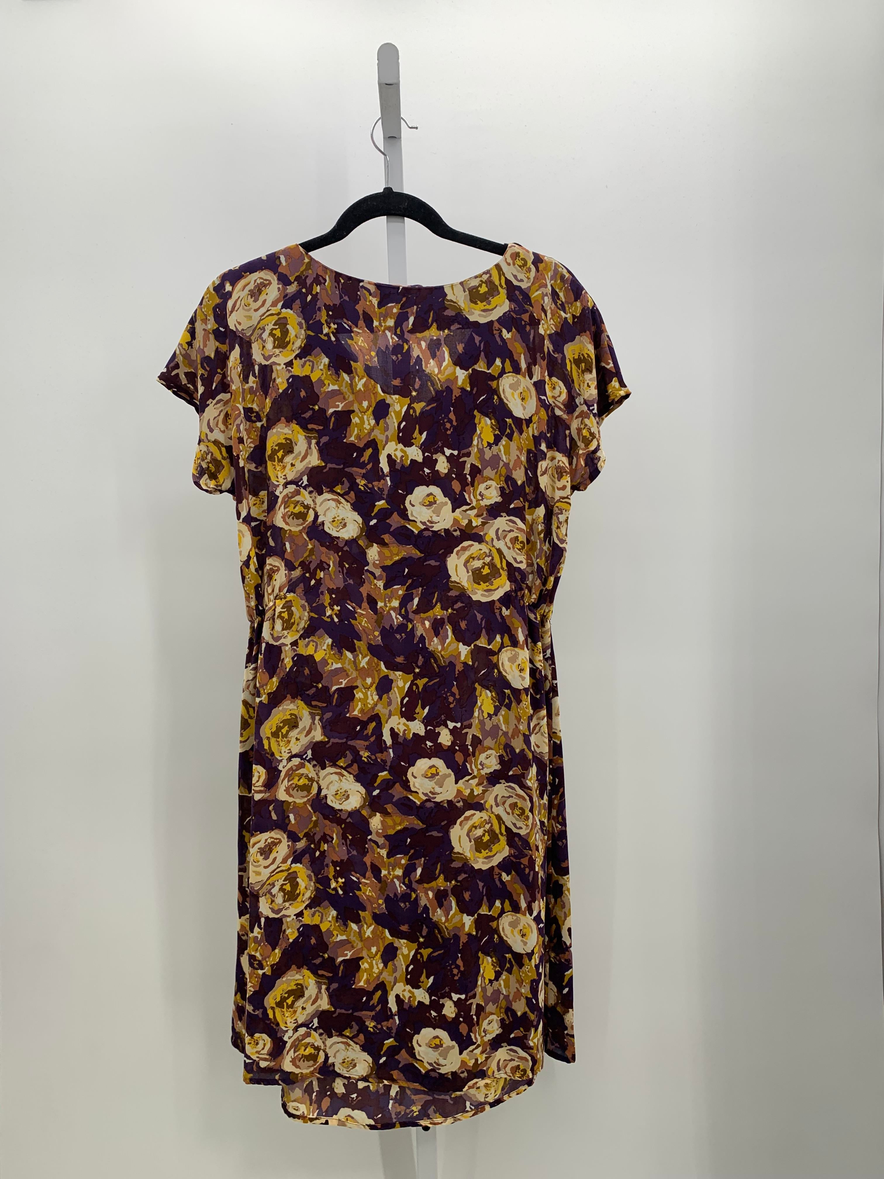 Lands End Size 8 Misses Short Sleeve Dress