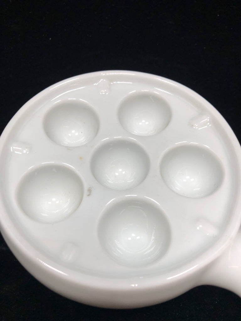 APILCO PORCELAINE ESCARGOT PLATE.