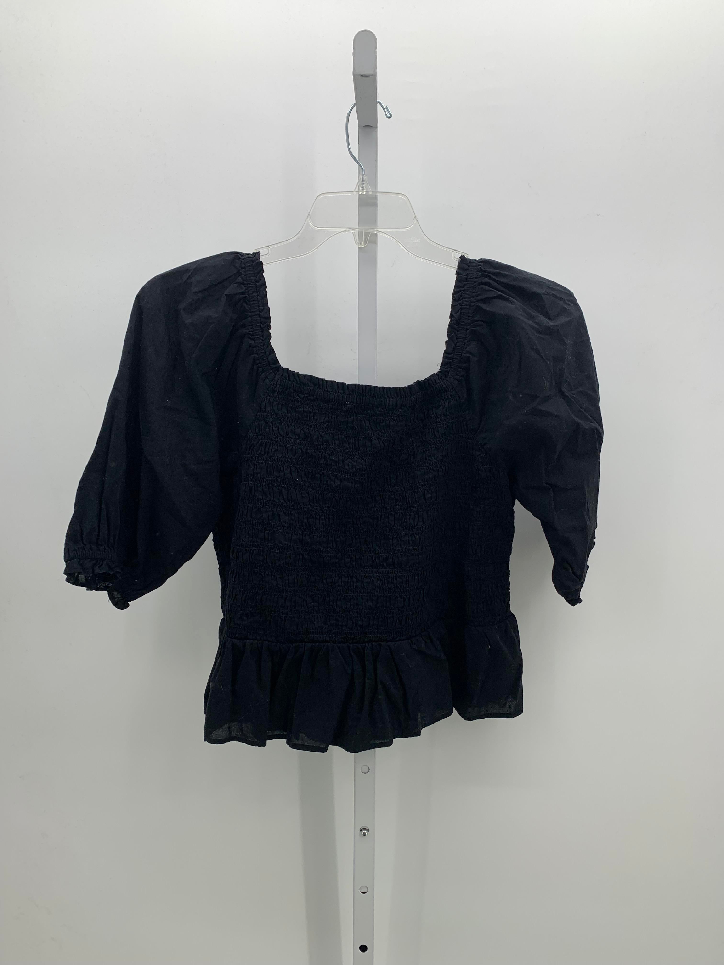 Loft Size Large Misses Short Sleeve Shirt