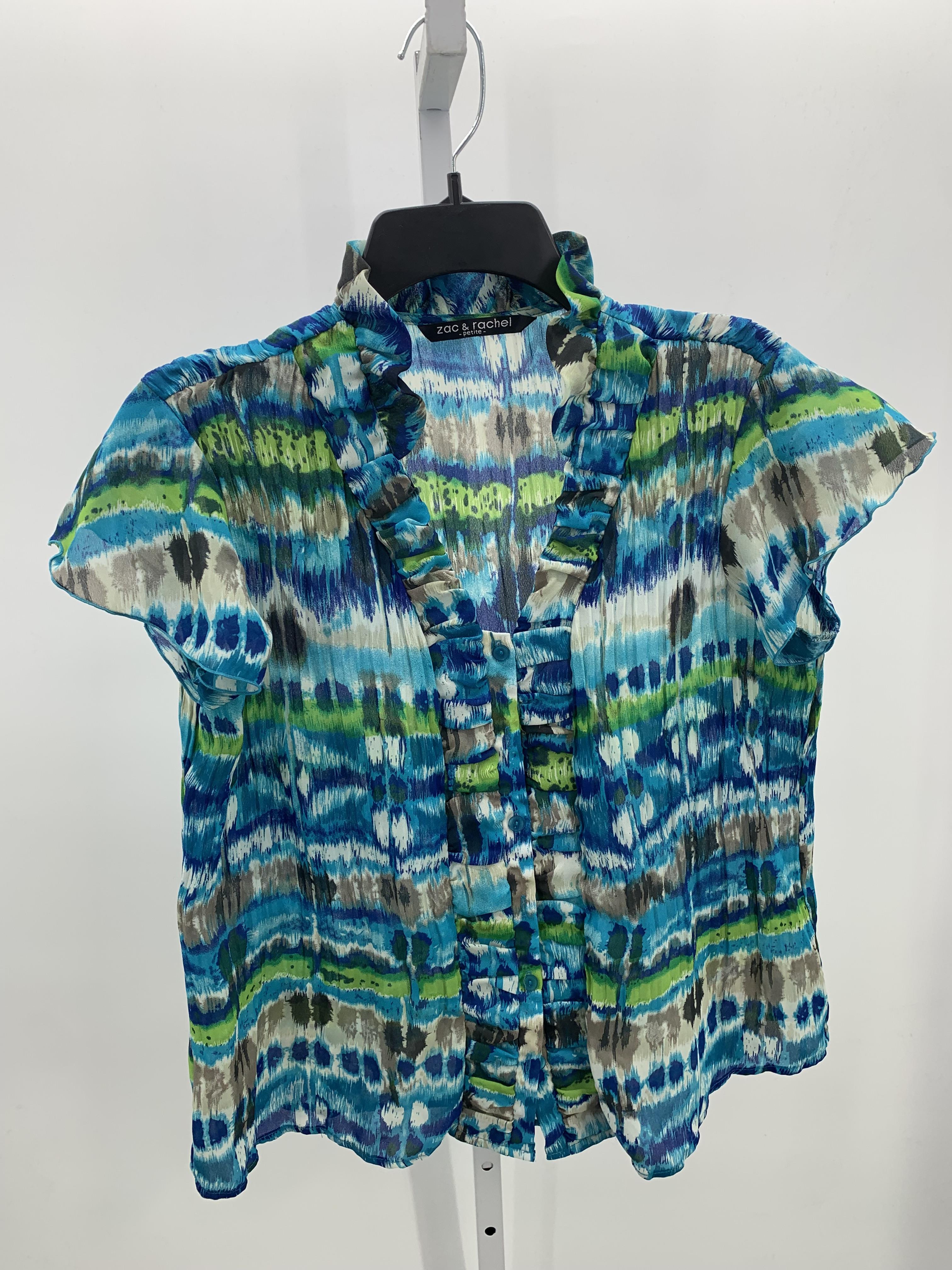 Zac & Rachel Size Large Petite Petite Short Sleeve Shirt