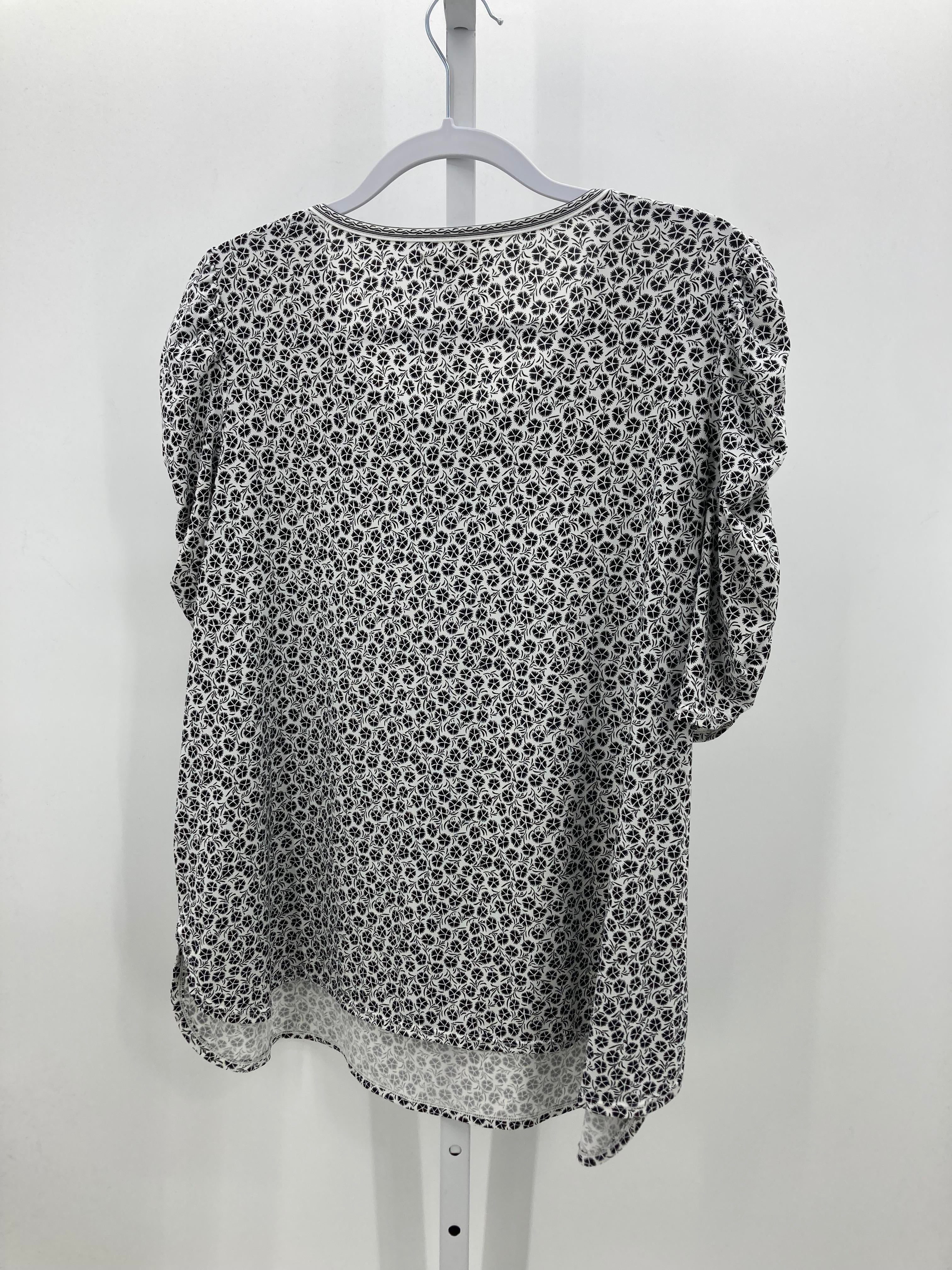 Max Studio Size 1X Womens Short Sleeve Shirt
