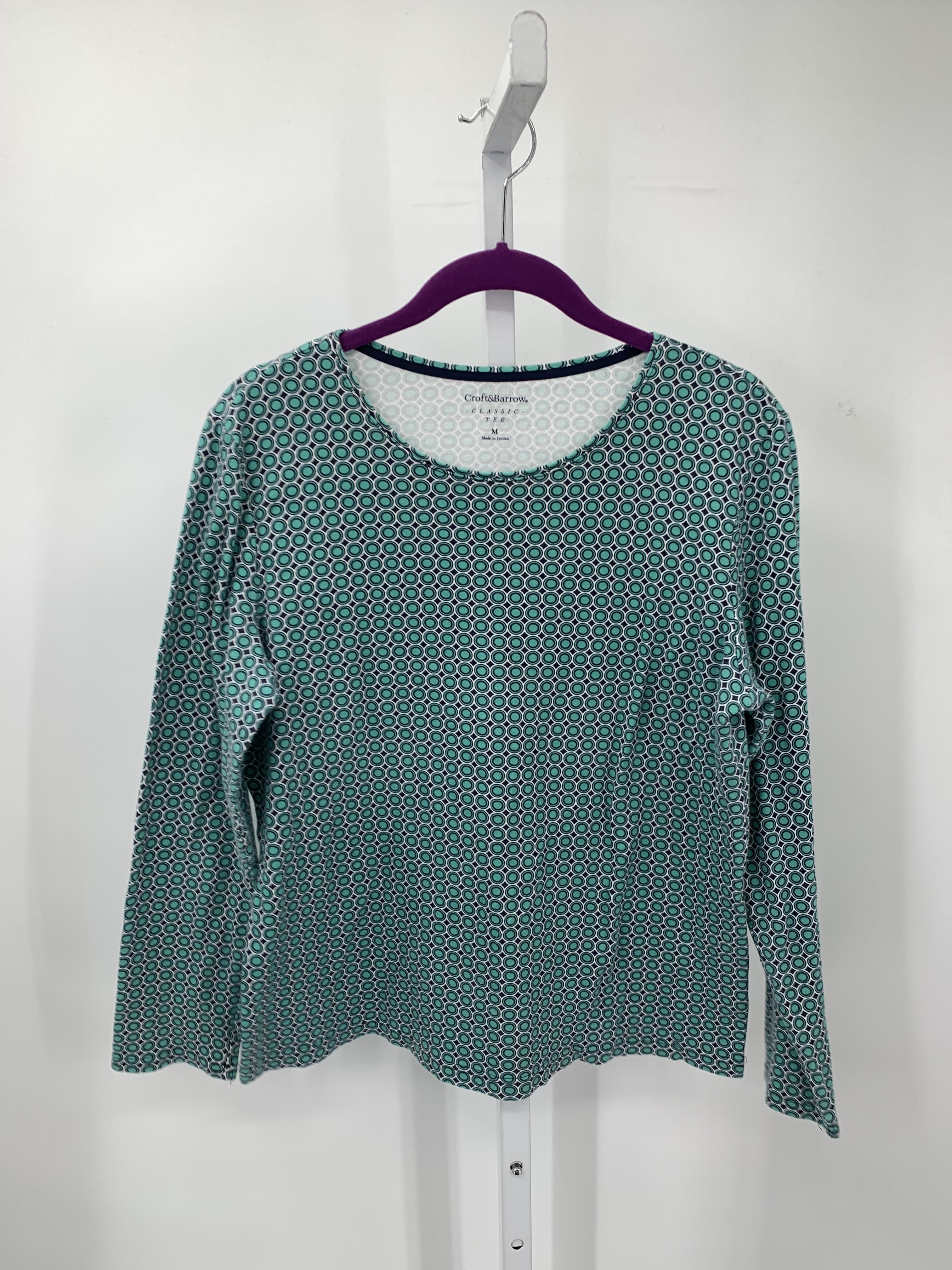 Croft & Barrow Size Medium Misses Long Sleeve Shirt