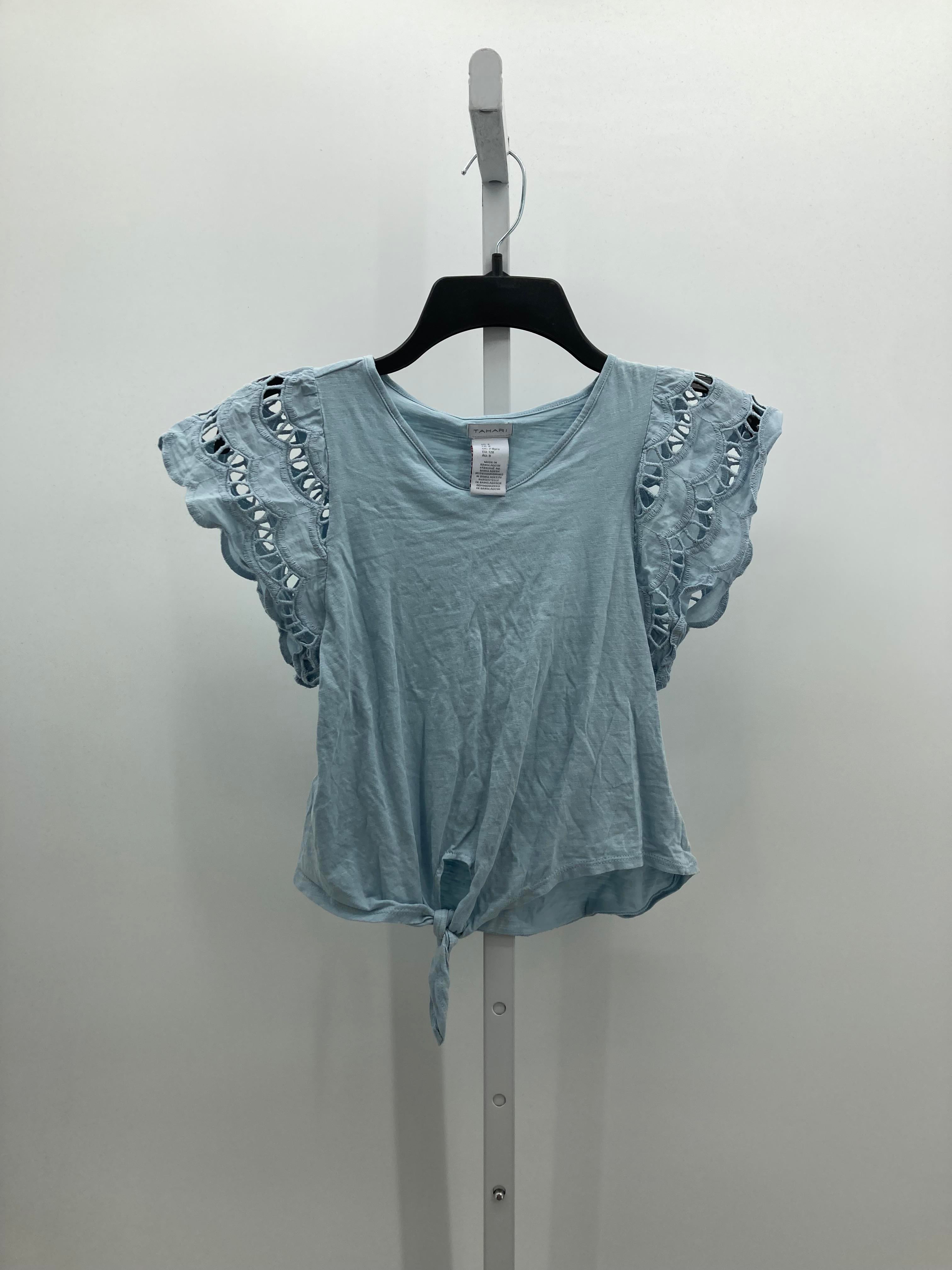 Tahari Size 8 Girls Short Sleeve Shirt