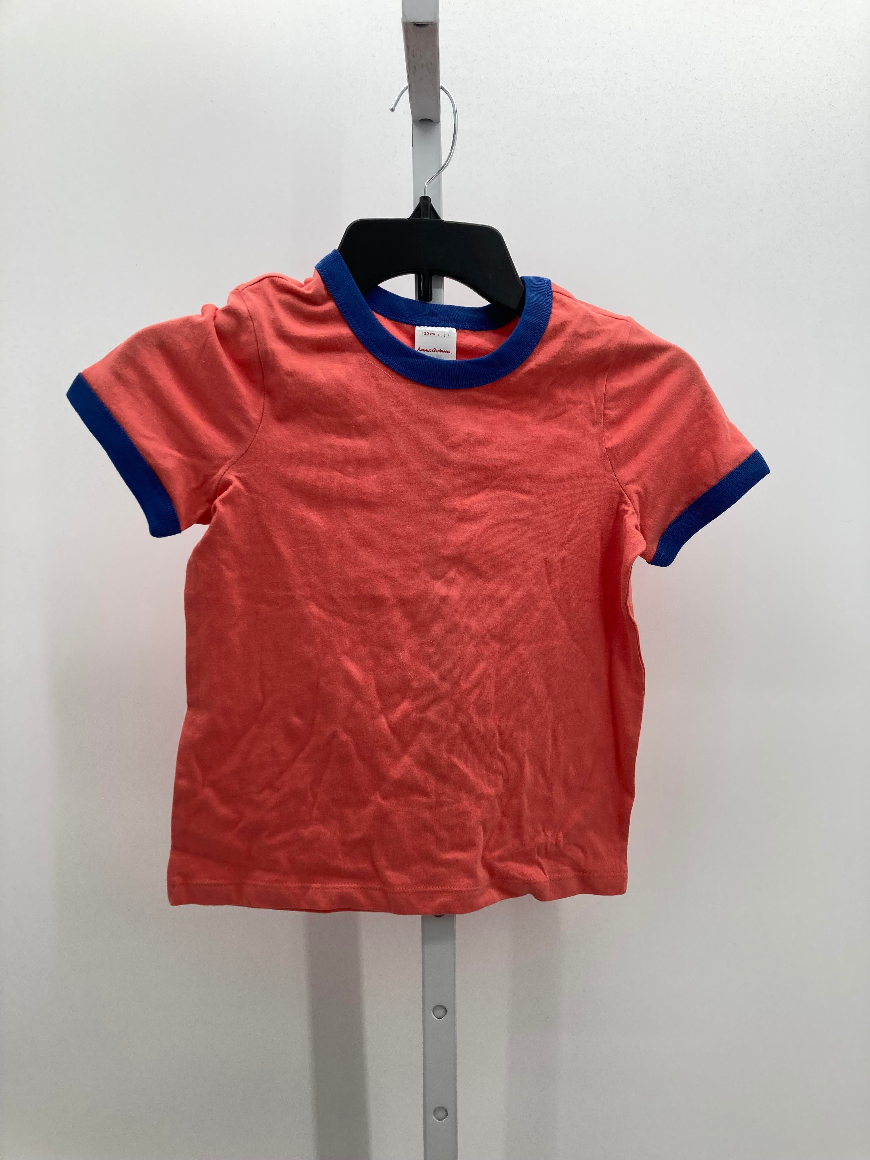 Hanna Anderson Size 6-7 Girls Short Sleeve Shirt