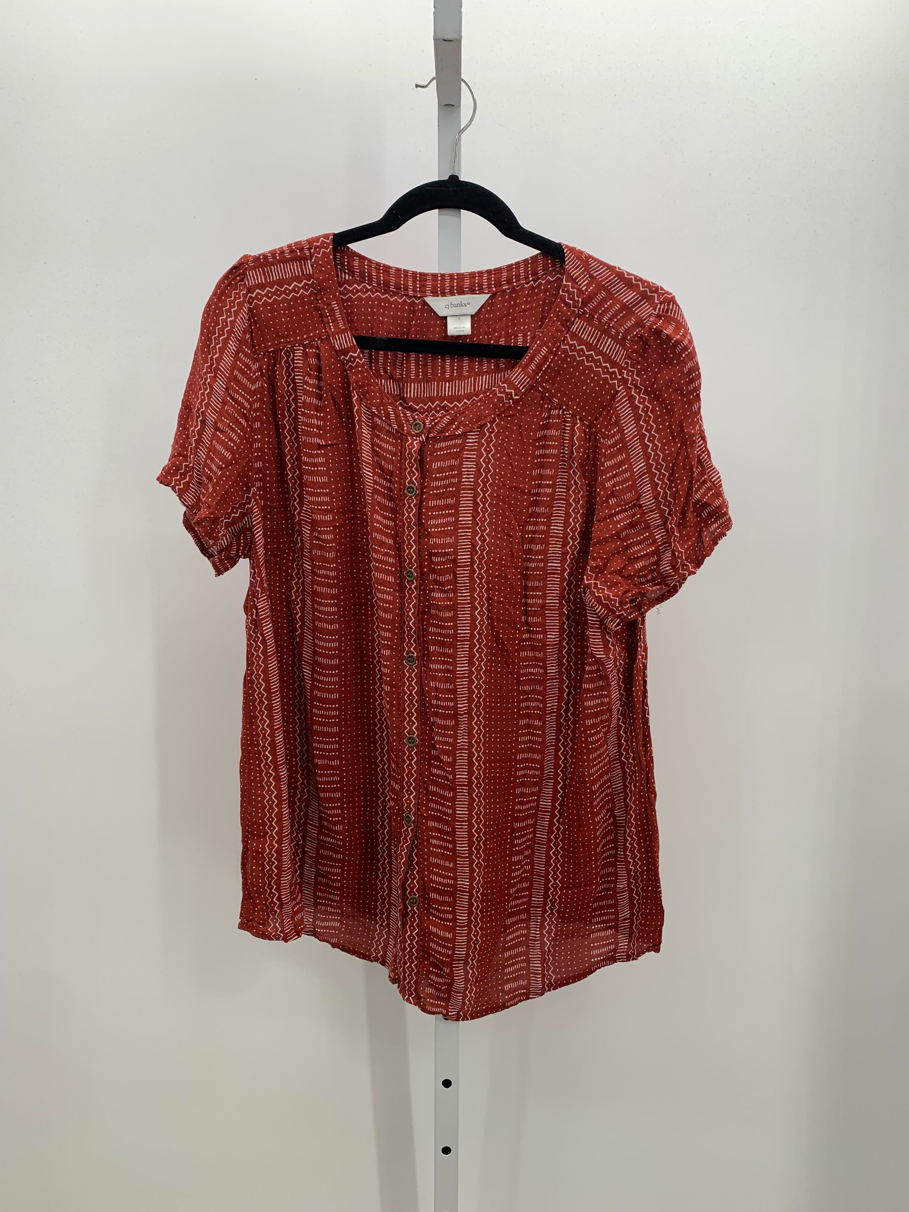 CJ Banks Size 2X Womens Short Sleeve Shirt