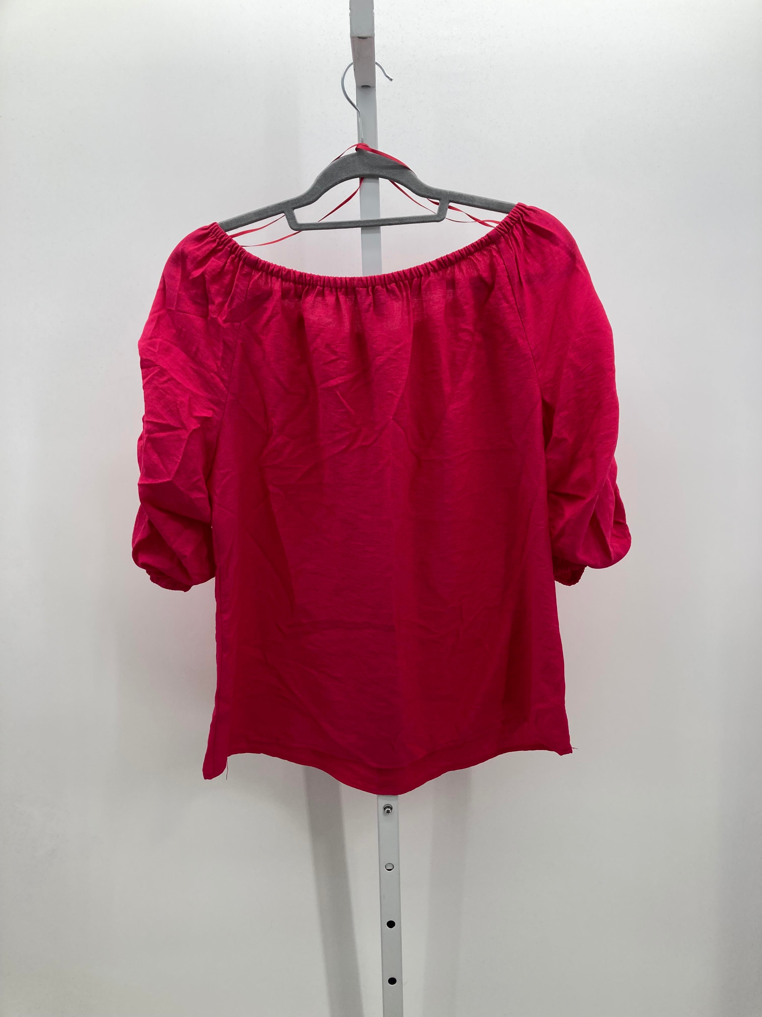 CeCe Size Medium Misses Short Sleeve Shirt
