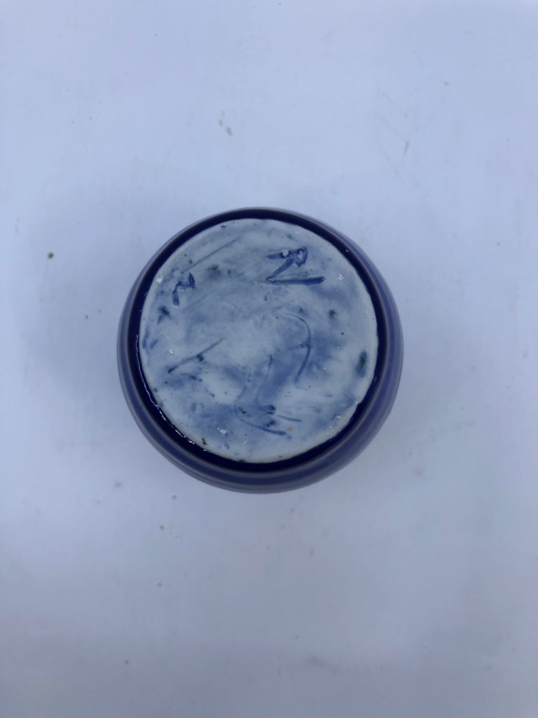 BLUE POTTERY VASE.