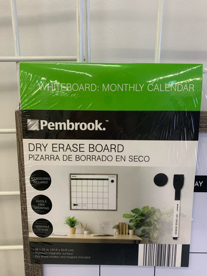 NIP WHITEBOARD MONTHLY CALENDAR.