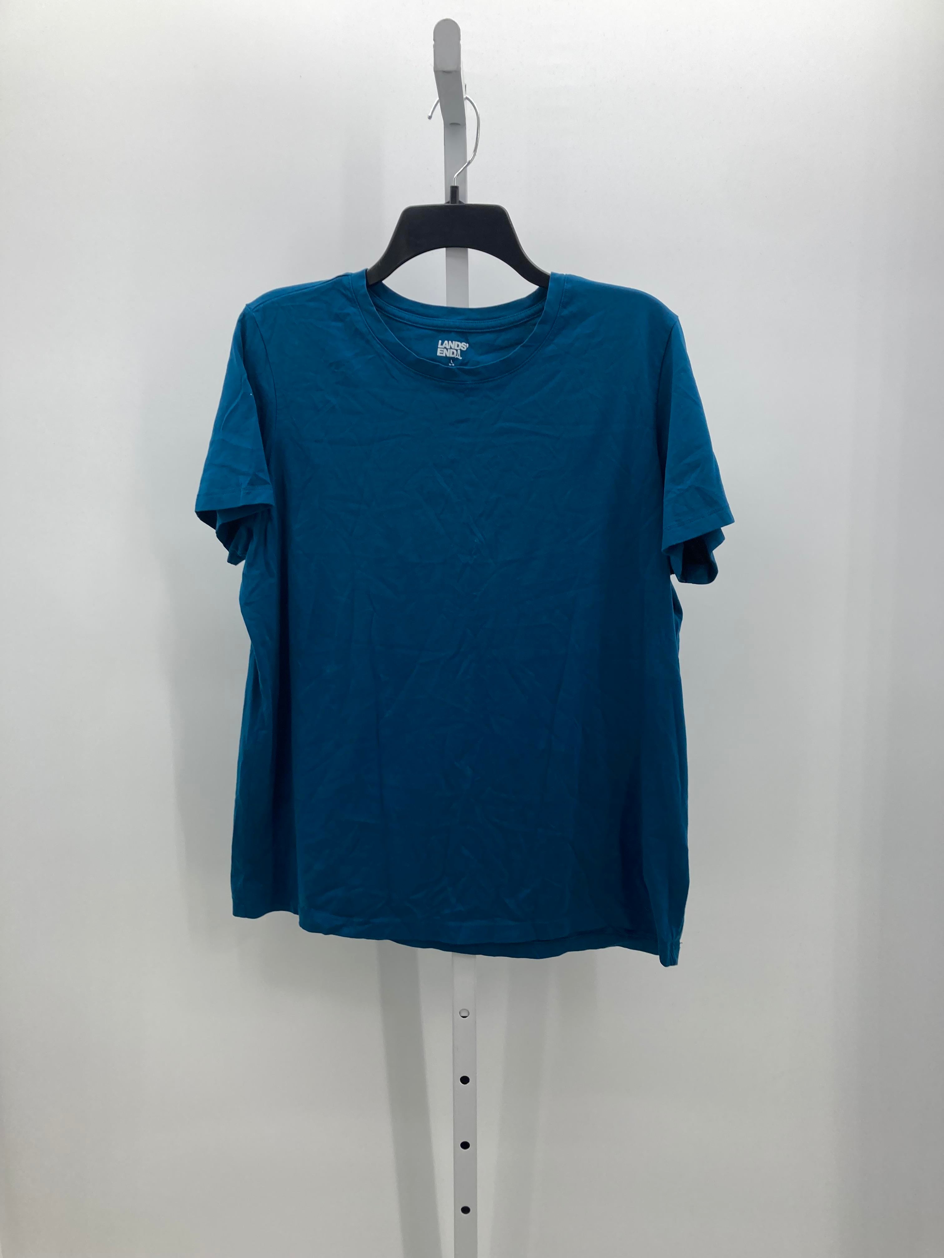 Lands End Size Large Misses Short Sleeve Shirt