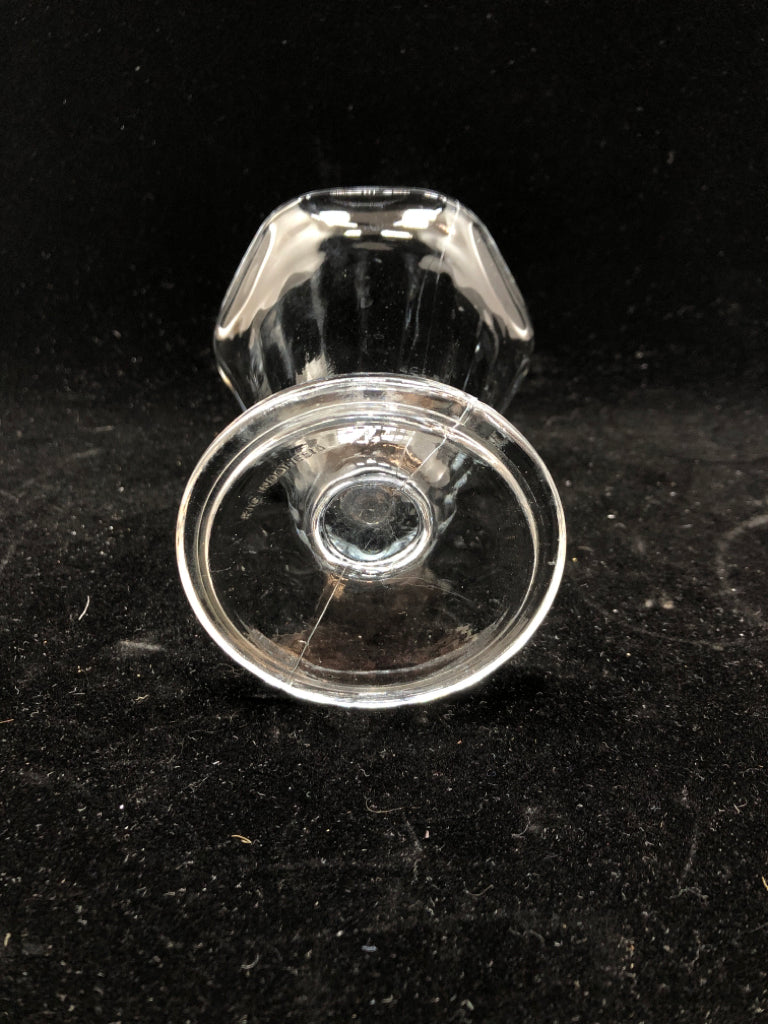 5PC CLEAR GLASS SUNDAE CUPS.