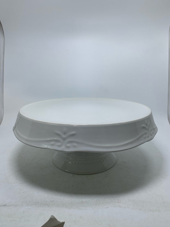 HEAVY CERAMIC CAKE STAND.